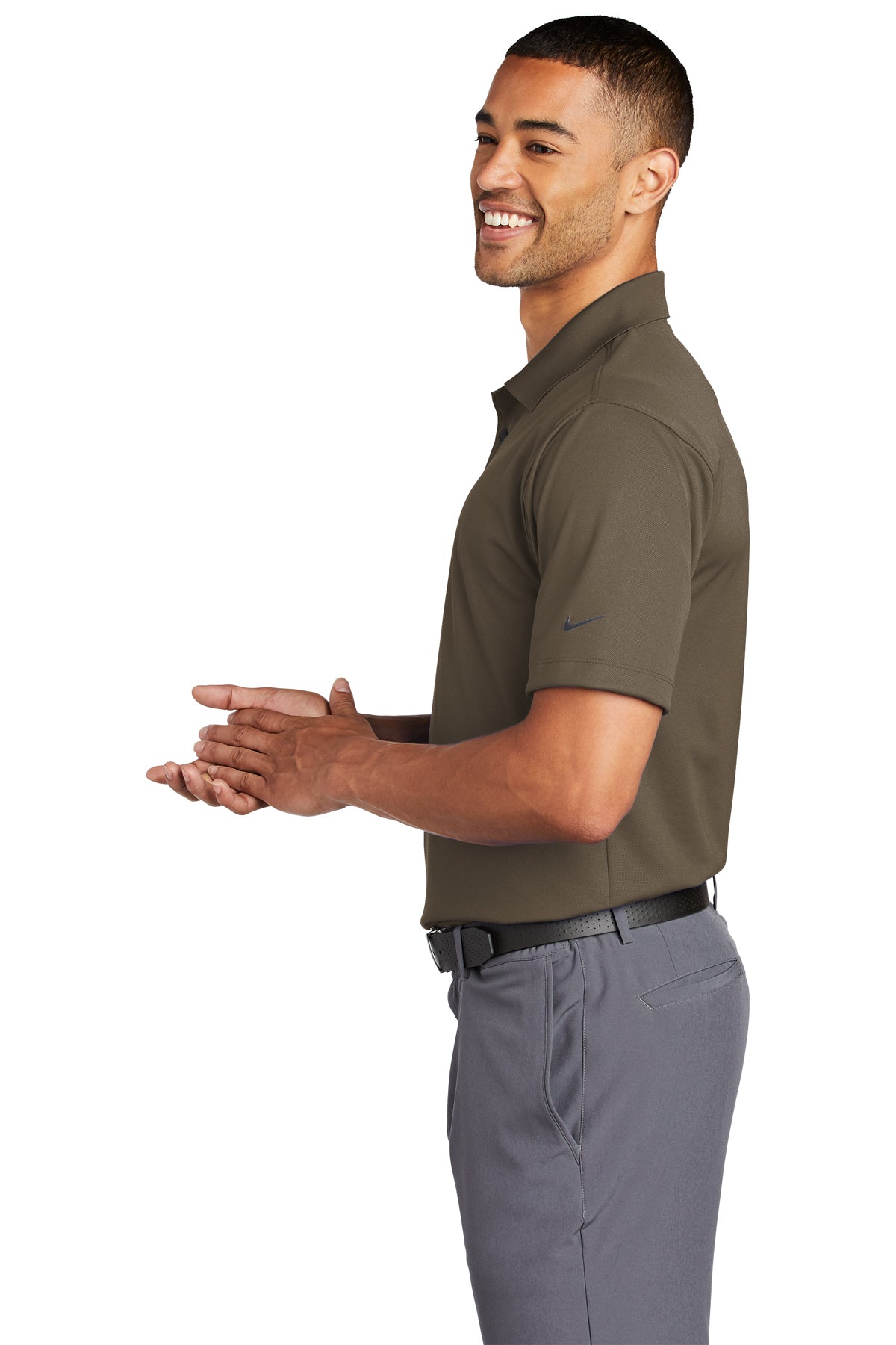 nike_203690_olive khaki_company_logo_polos