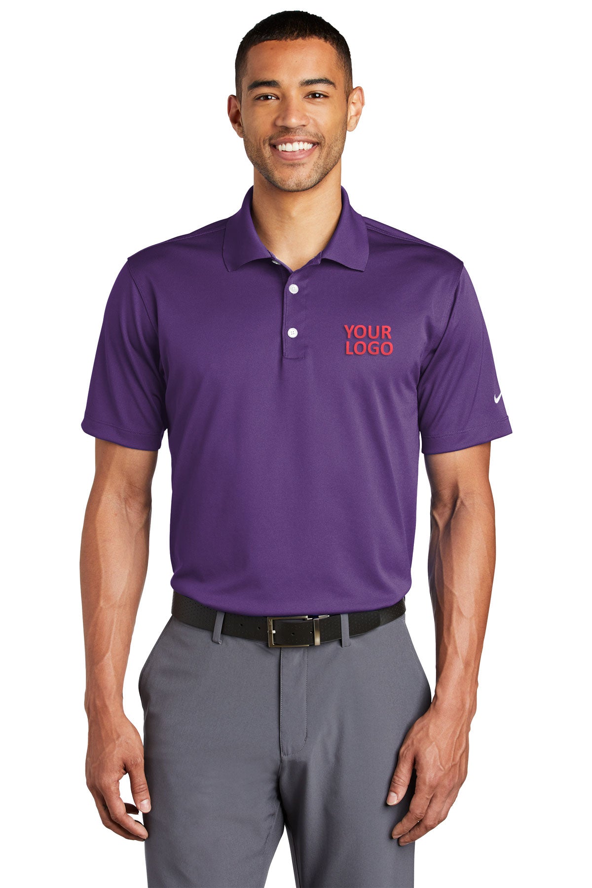 nike varsity purple 203690 company polo shirts embroidery