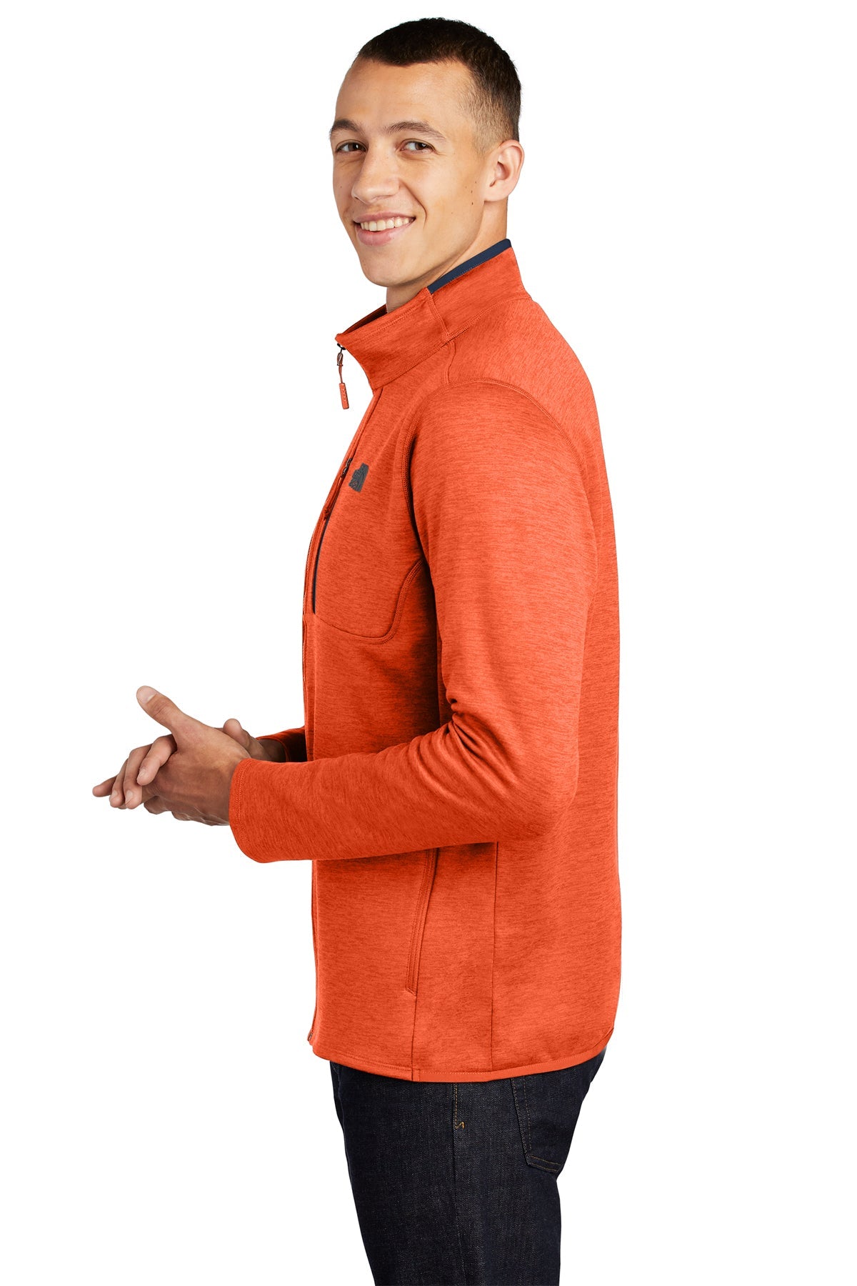 the north face_nf0a47f5 _zion orange heather/ urban navy_company_logo_jackets
