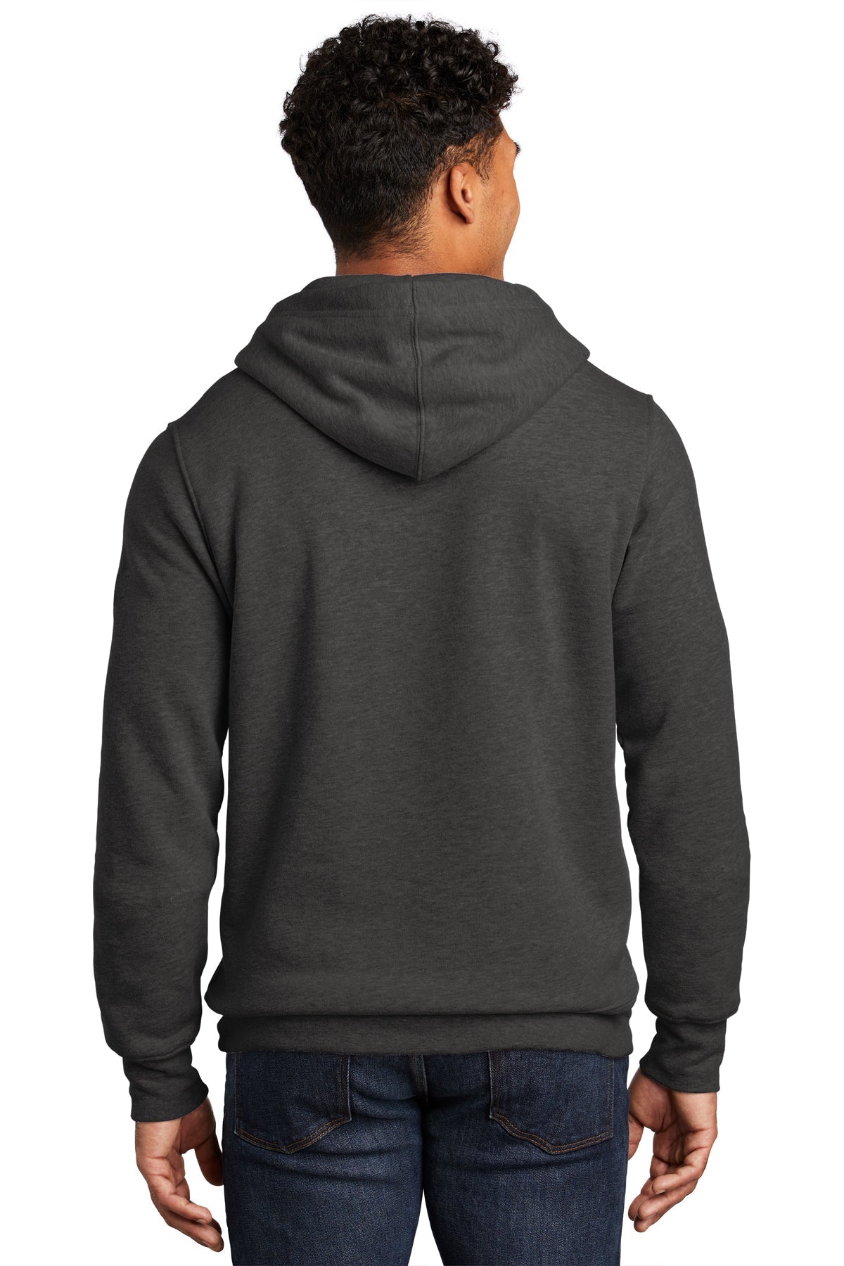 North Face Chest Logo Hoodie NF0A7V9B TNF Black Heather