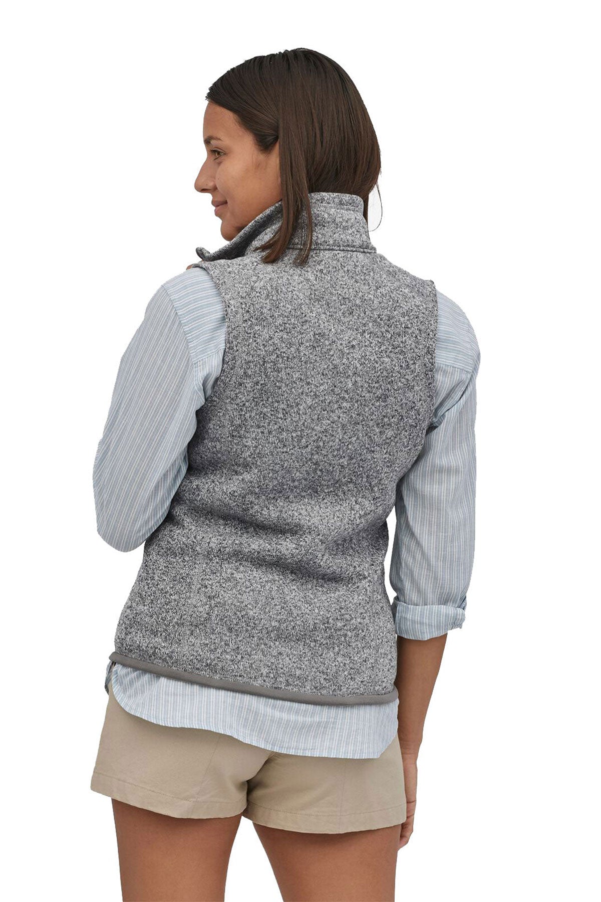 Patagonia Womens Better Sweater Fleece Customized Vests, Birch White