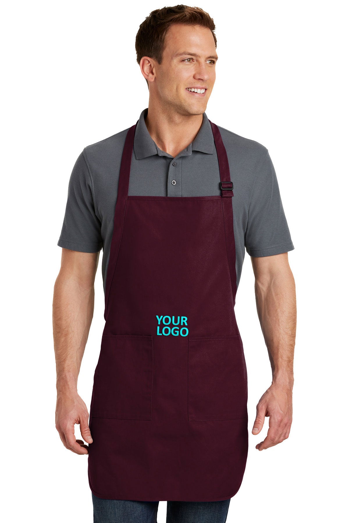 Port Authority Full-Length Apron with Pockets
