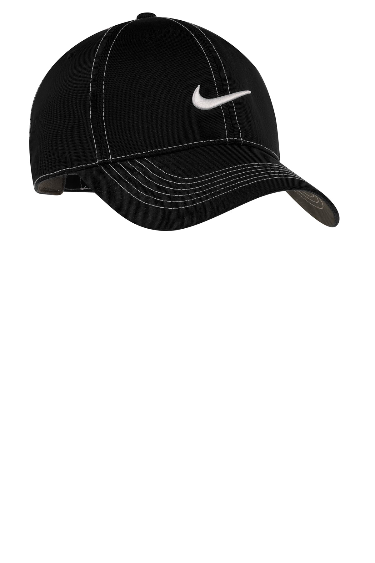 Nike Swoosh Front Customized Caps, Black