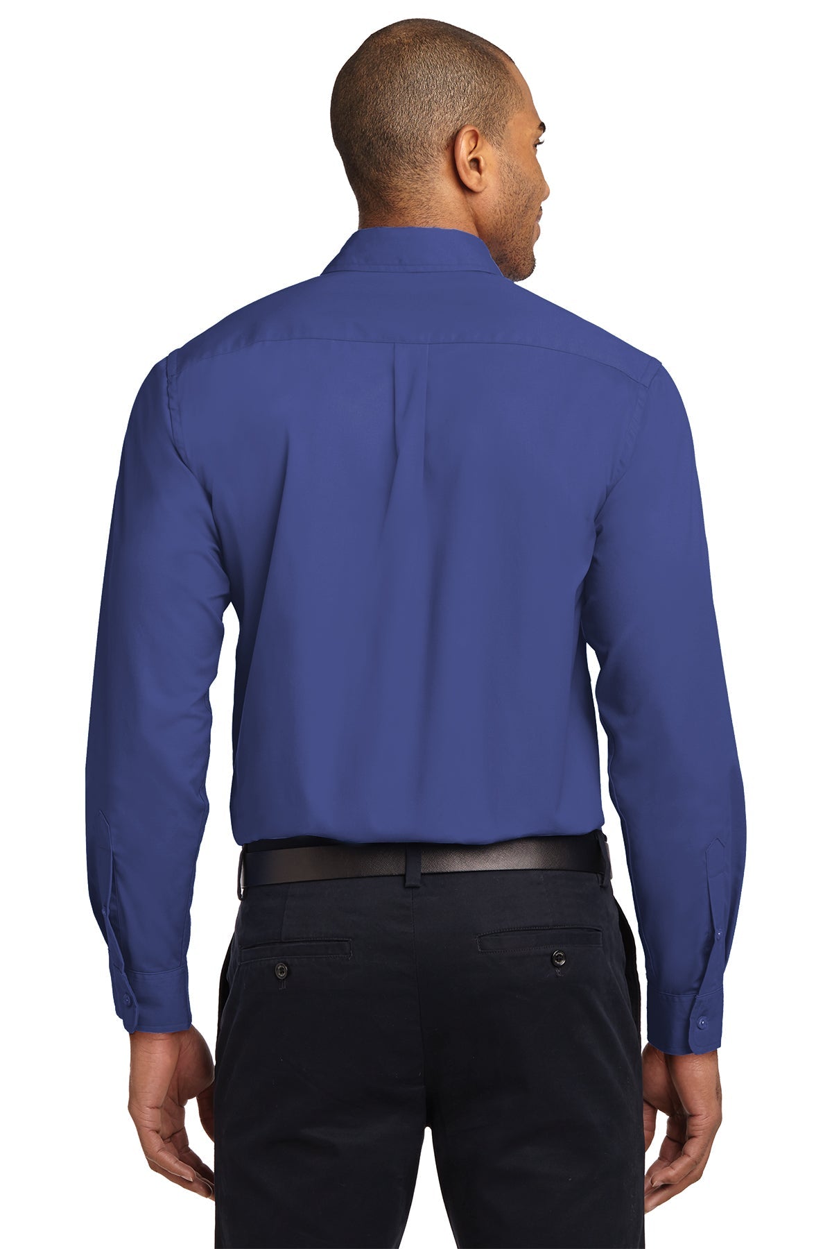 port authority_s608 _mediterranean blue_company_logo_button downs