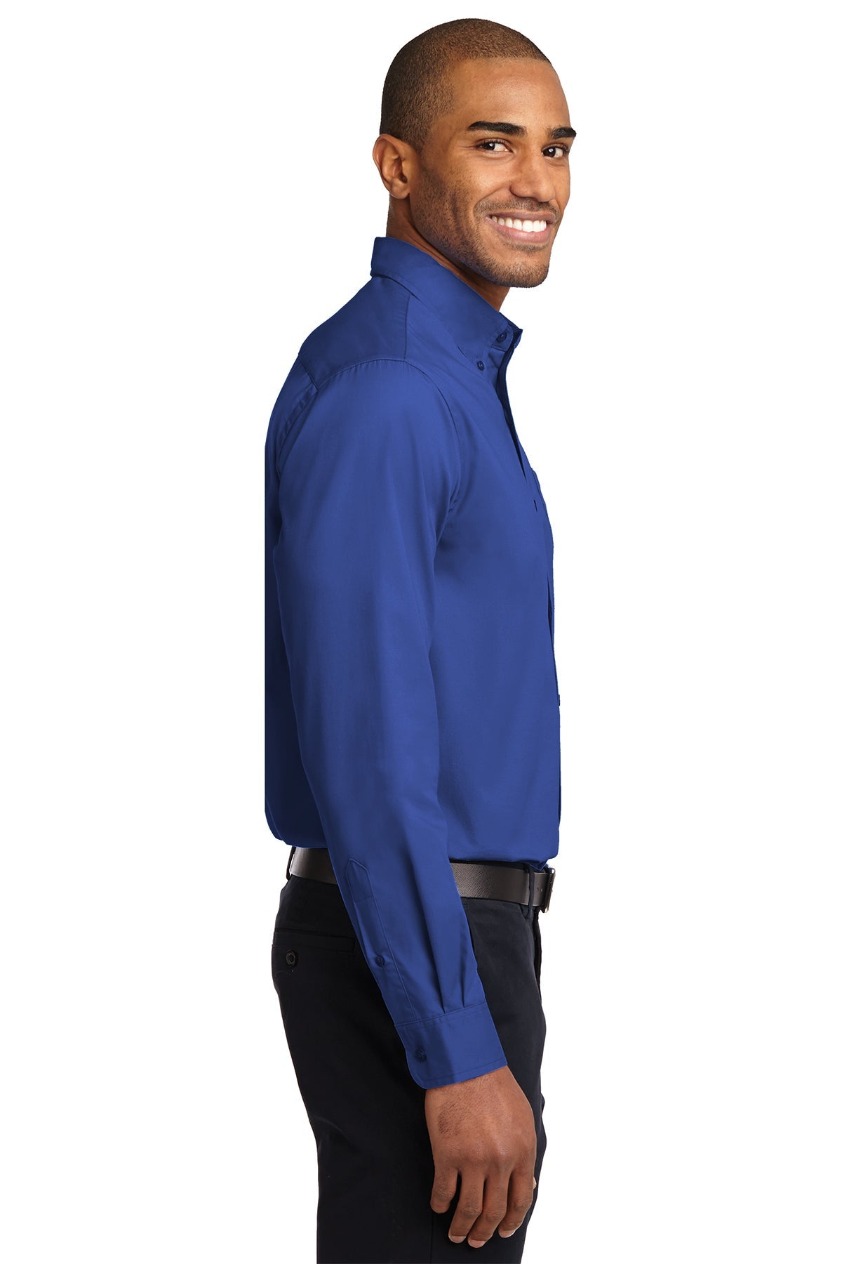 port authority_s608 _royal/ classic navy_company_logo_button downs