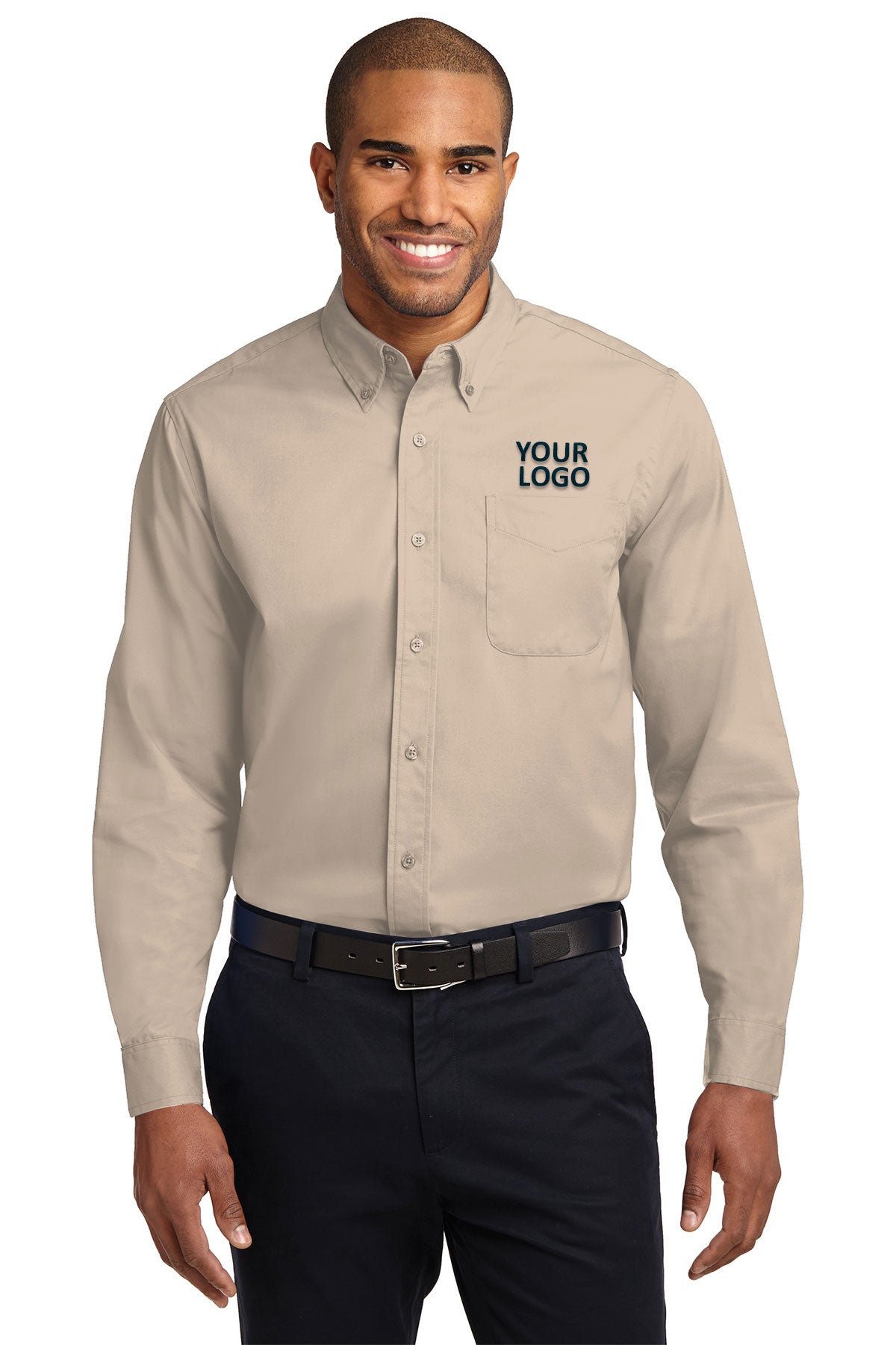Port Authority Stone S608 business shirts with company logo