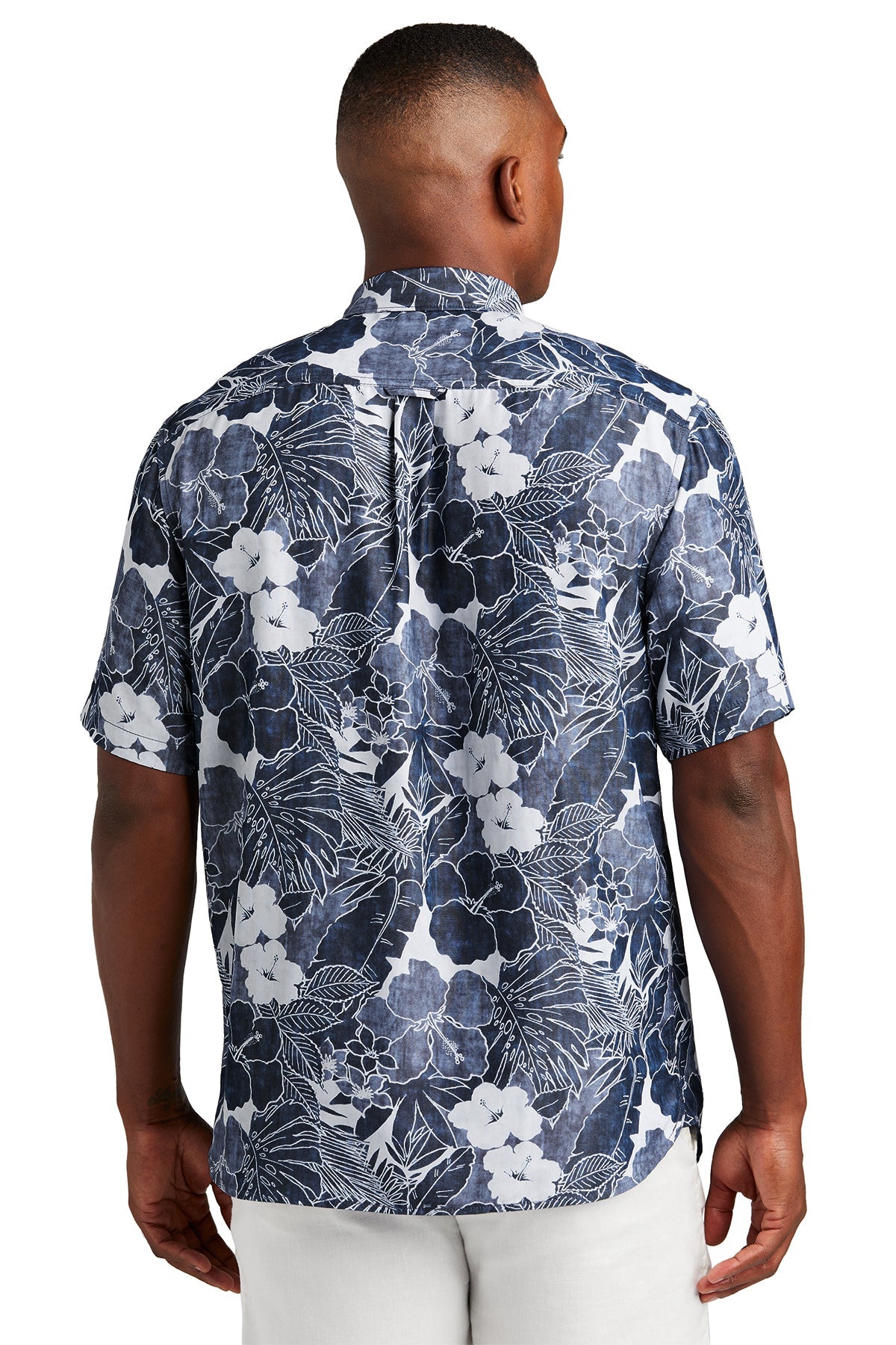 Custom Tommy Bahama Playa Flora Shirt ST325929TB Blue Note