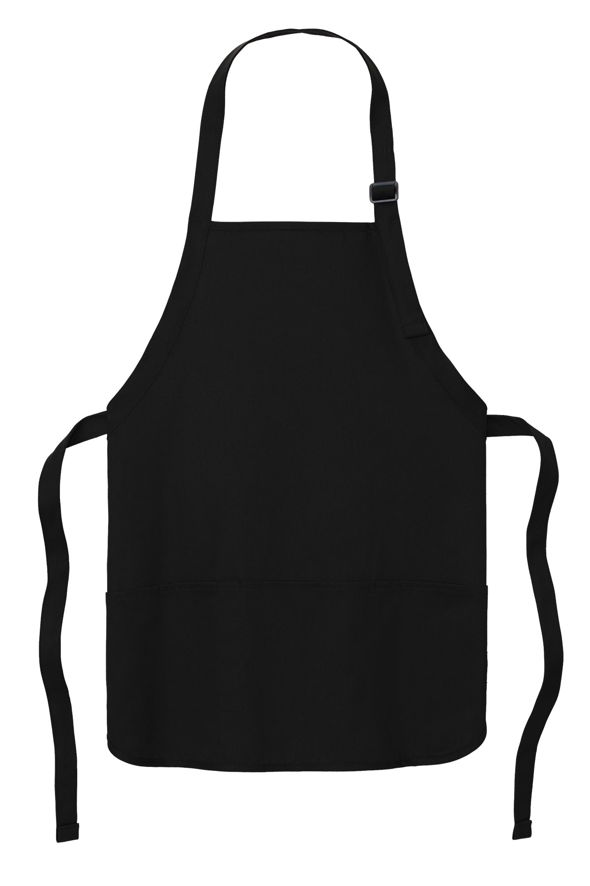 Port Authority Medium-Length Apron with Pouch Pockets A510 Black