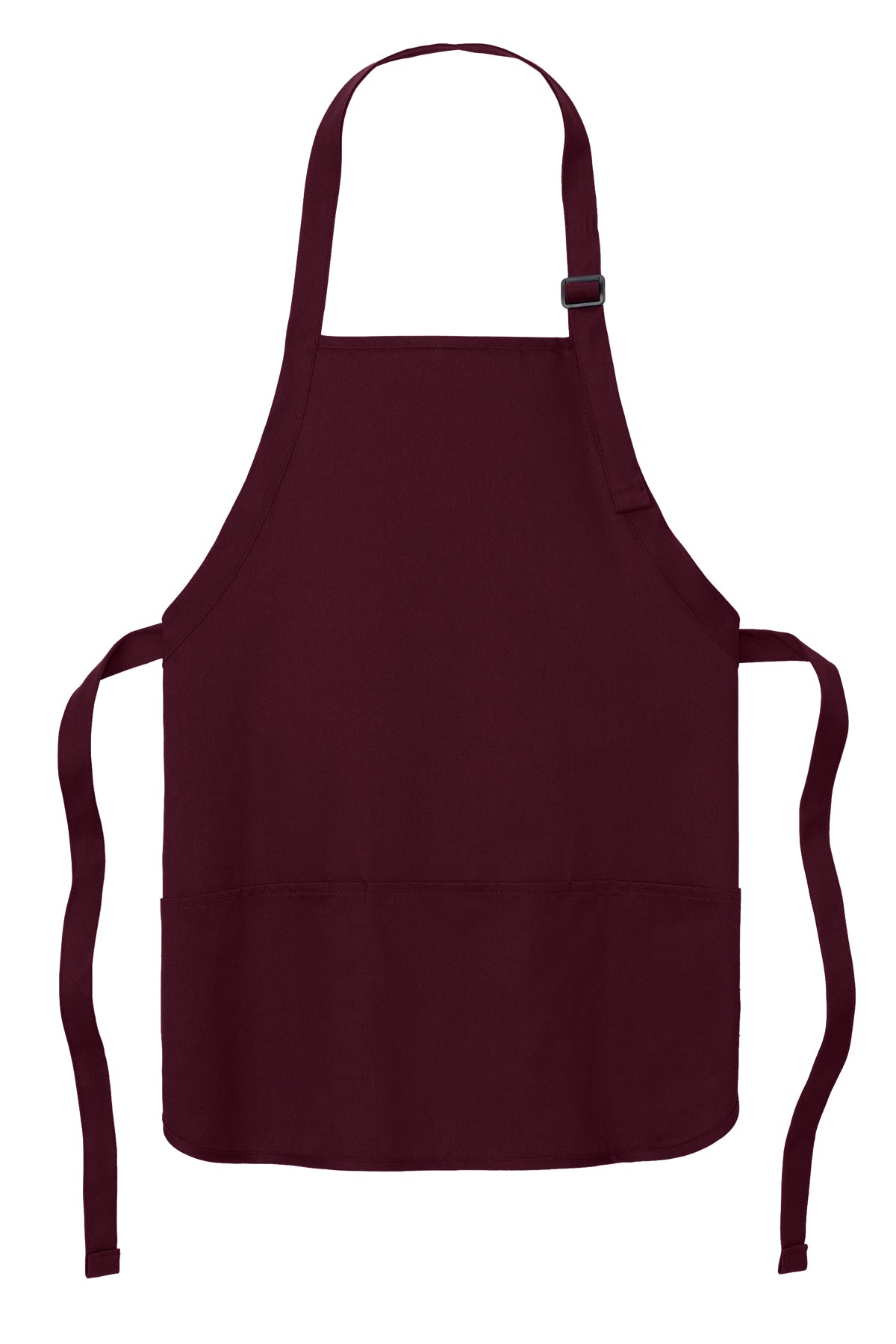 Port Authority Medium-Length Apron with Pouch Pockets A510 Maroon