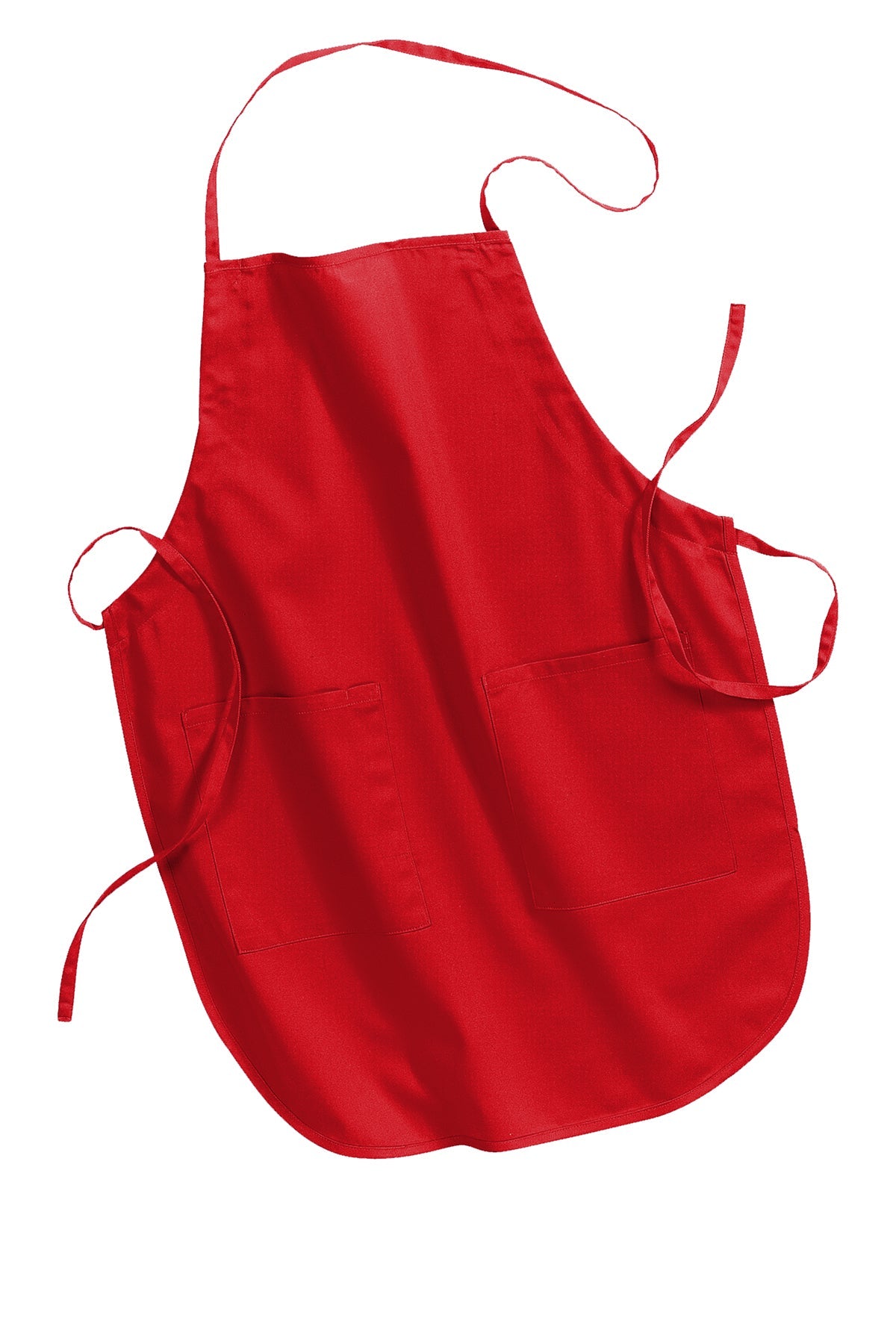 Port Authority Full-Length Branded Aprons, Red