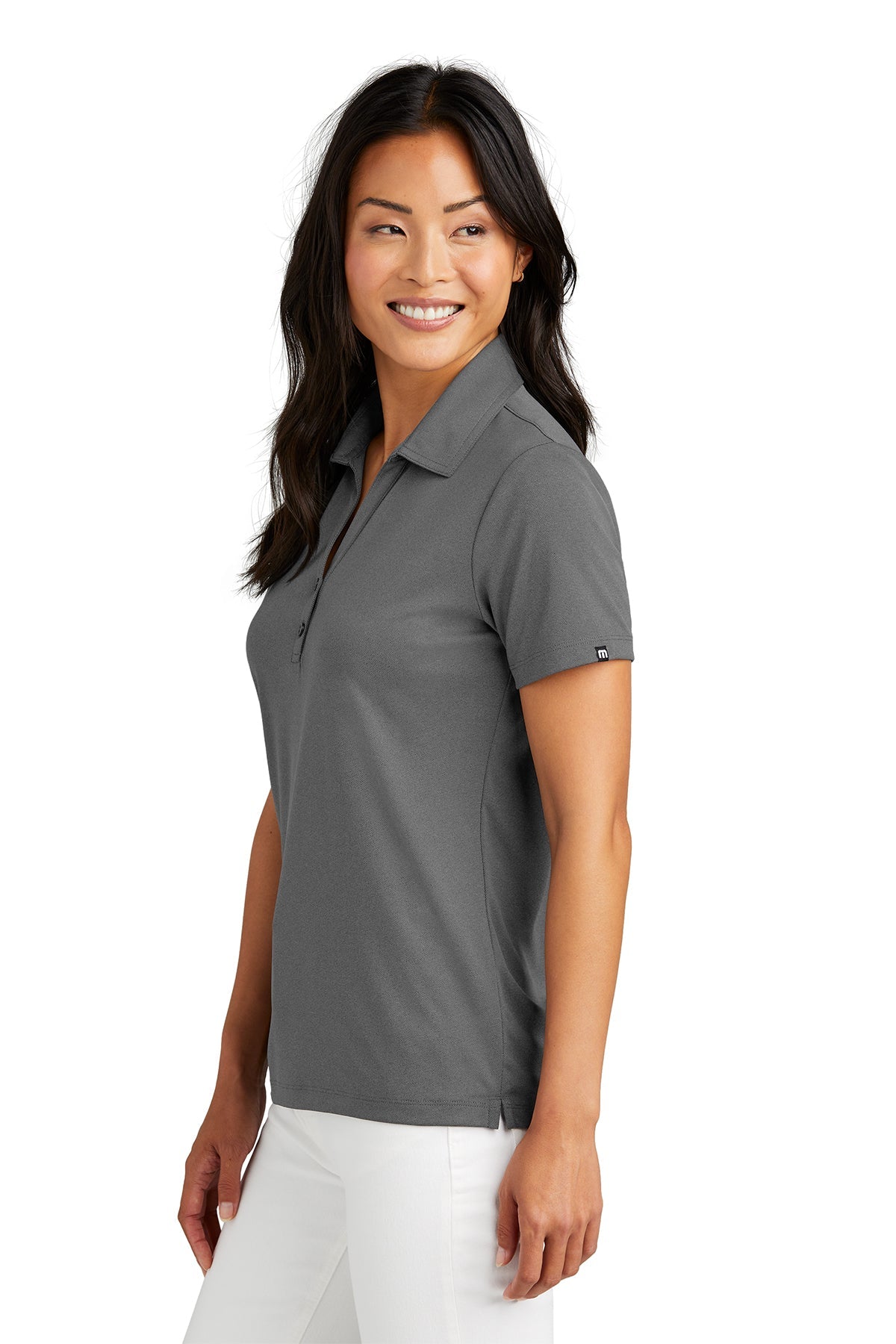 TravisMathew Ladies Coto Performance Polo, Quiet Shade Grey