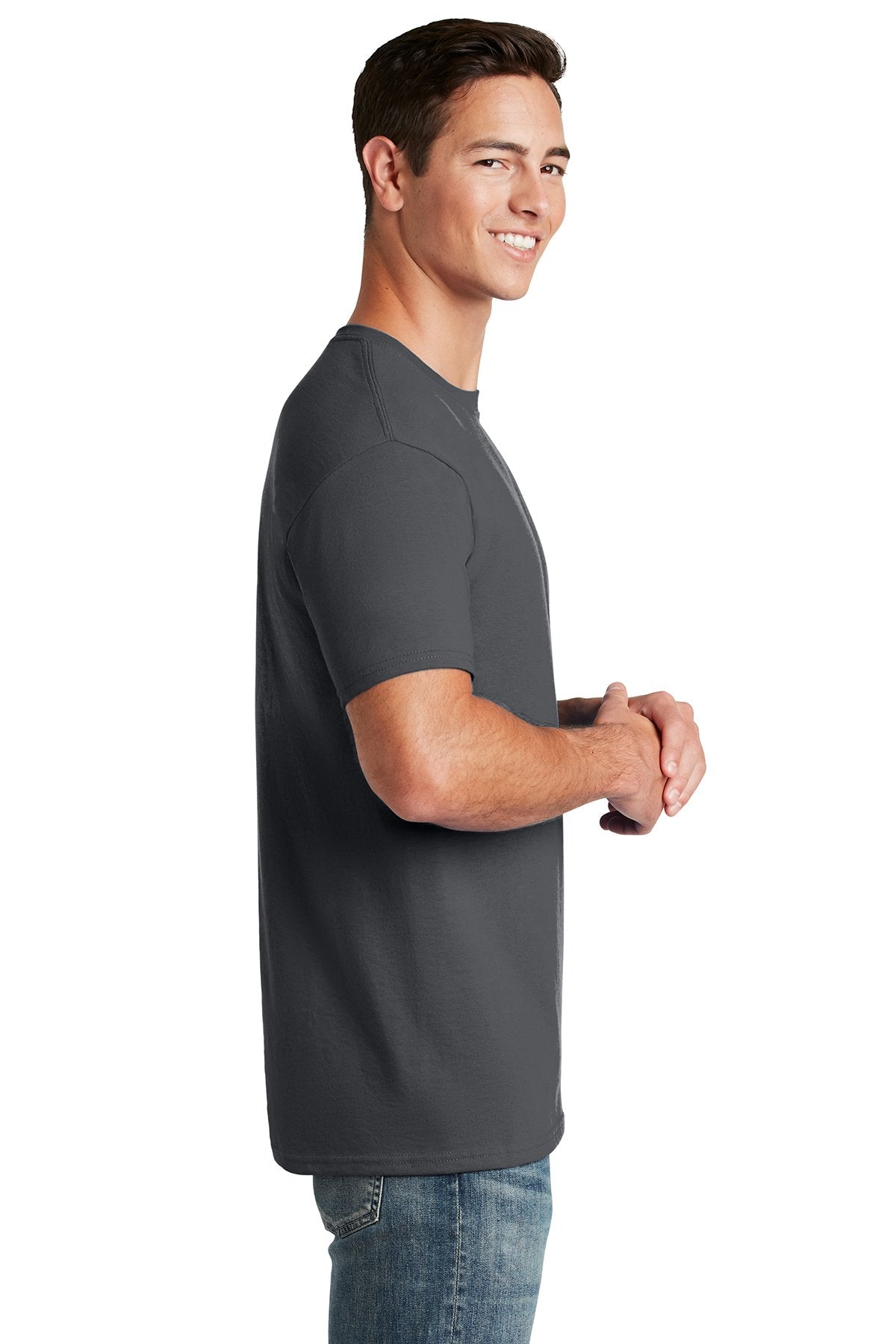 Jerzees Dri-Power Active 50/50 Cotton/Poly T-Shirt 29M Charcoal Grey