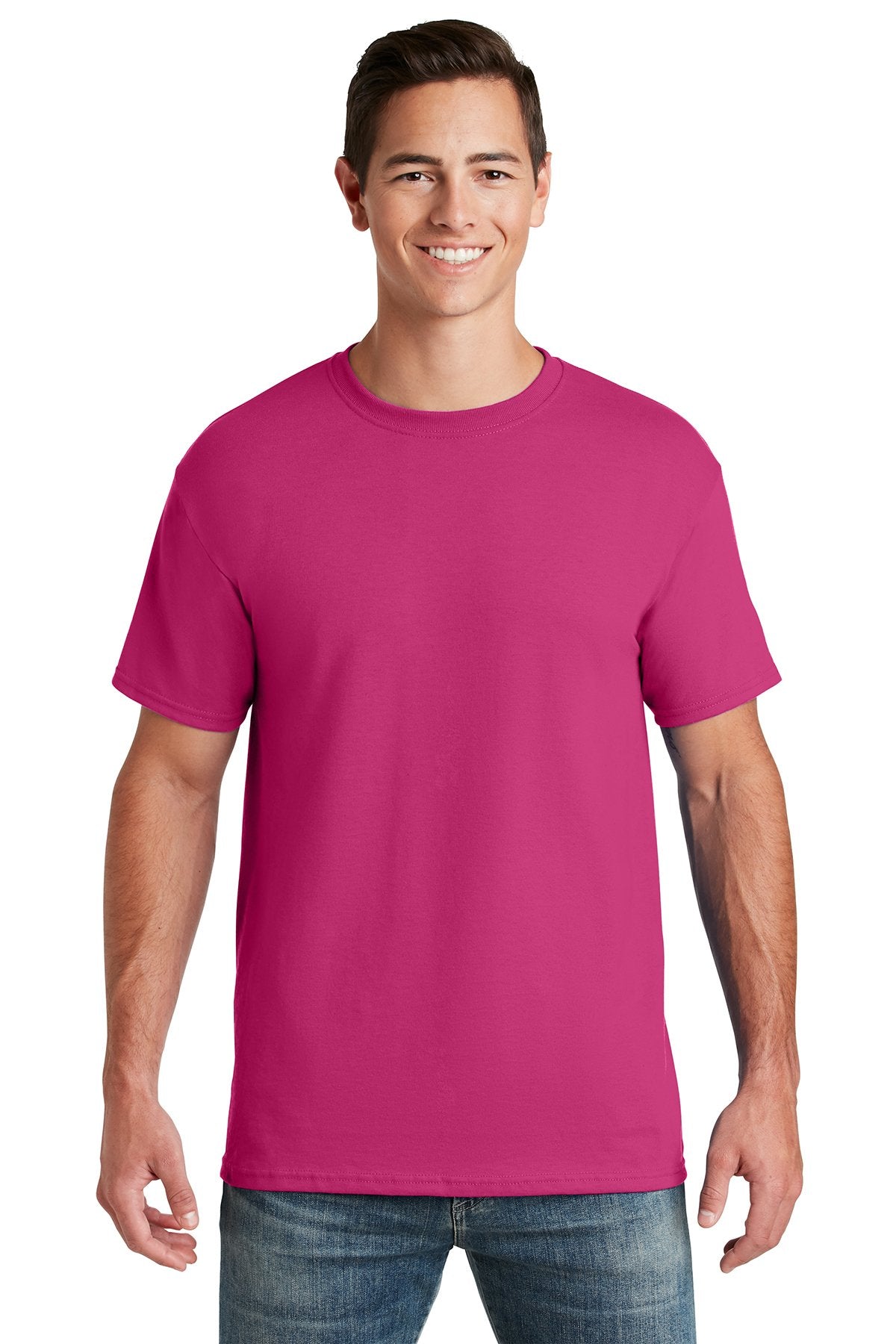 jerzees dri-power active 50/50 cotton/poly t-shirt 29m cyber pink
