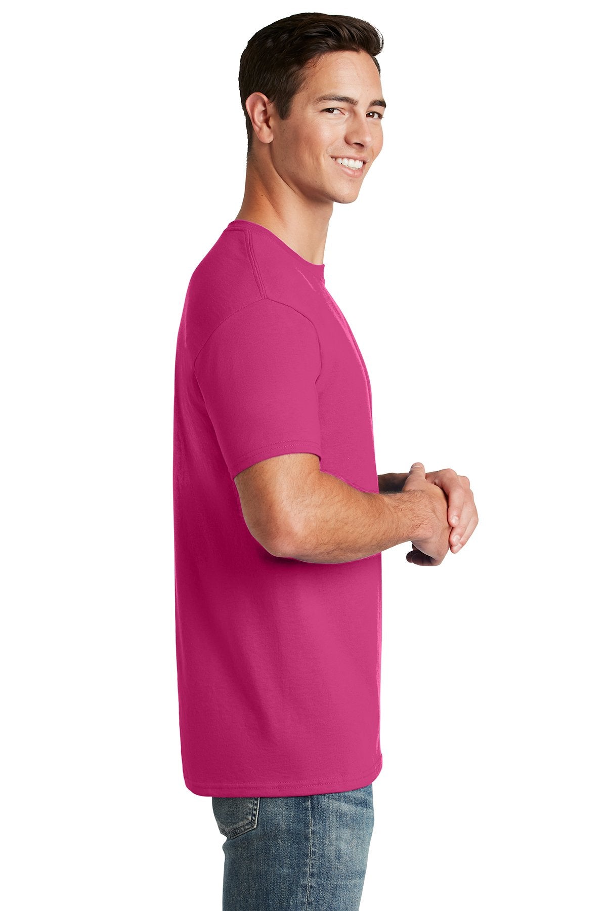 Jerzees Dri-Power Active 50/50 Cotton/Poly T-Shirt 29M Cyber Pink