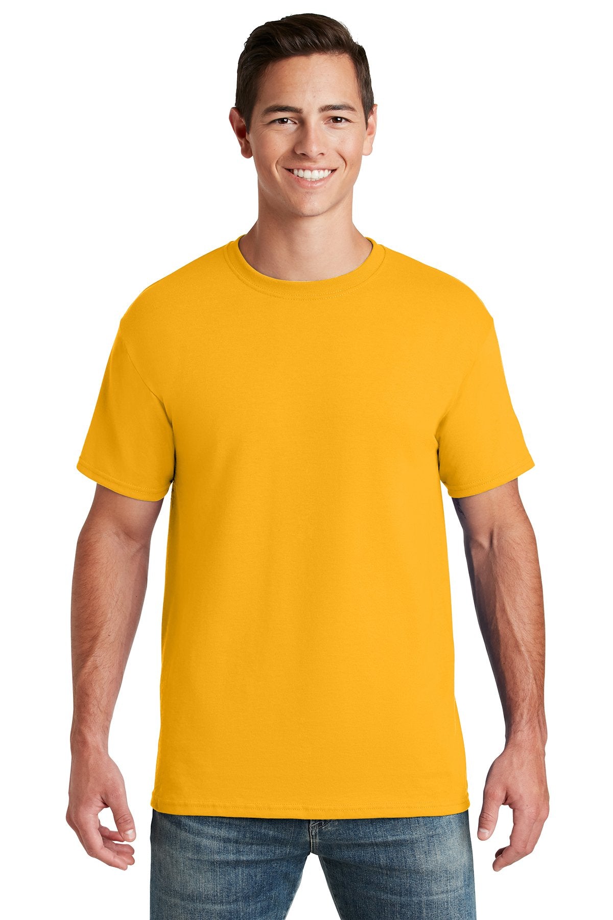 jerzees dri-power active 50/50 cotton/poly t-shirt 29m gold