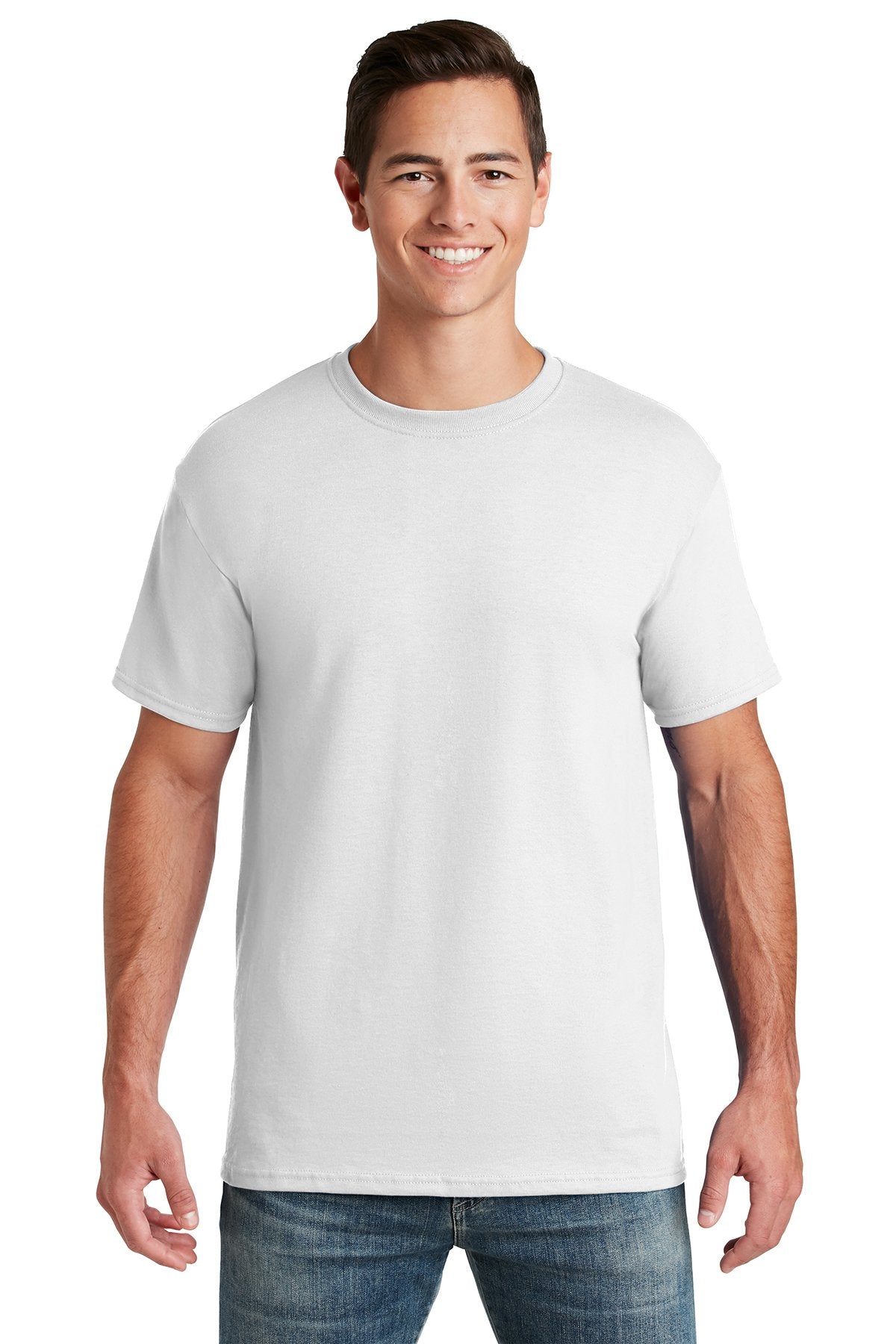 jerzees dri-power active 50/50 cotton/poly t-shirt 29m white