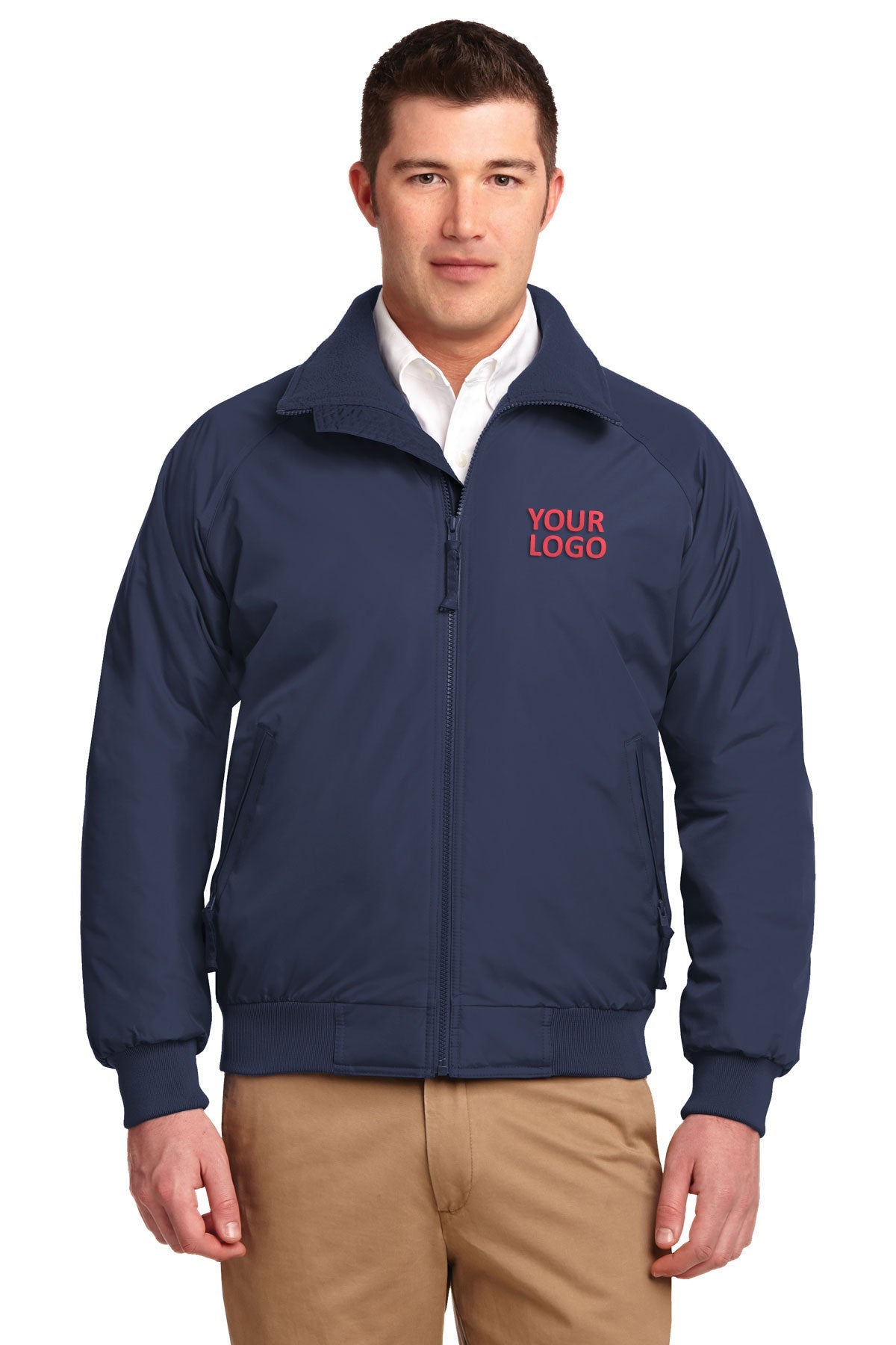 port authority true navy/ true navy tlj754 promotional jackets company logo