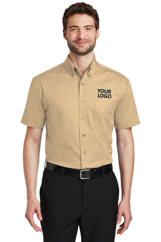 Port Authority Stone S500T custom embroidered shirts