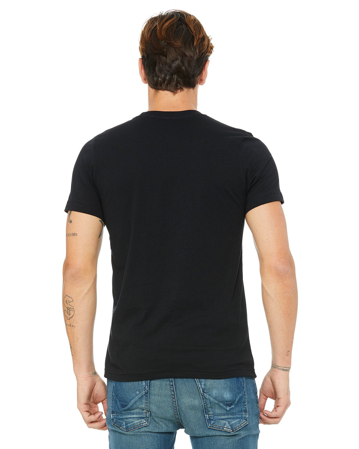 bella canvas unisex jersey short sleeve t shirt 3001c black