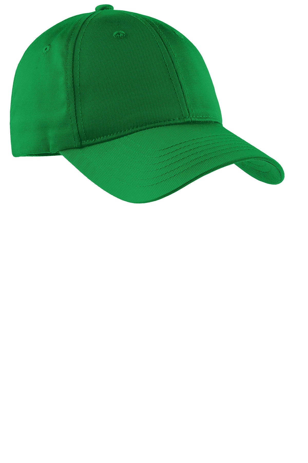 Sport-Tek Dry Zone Branded Nylon Caps, Kelly Green