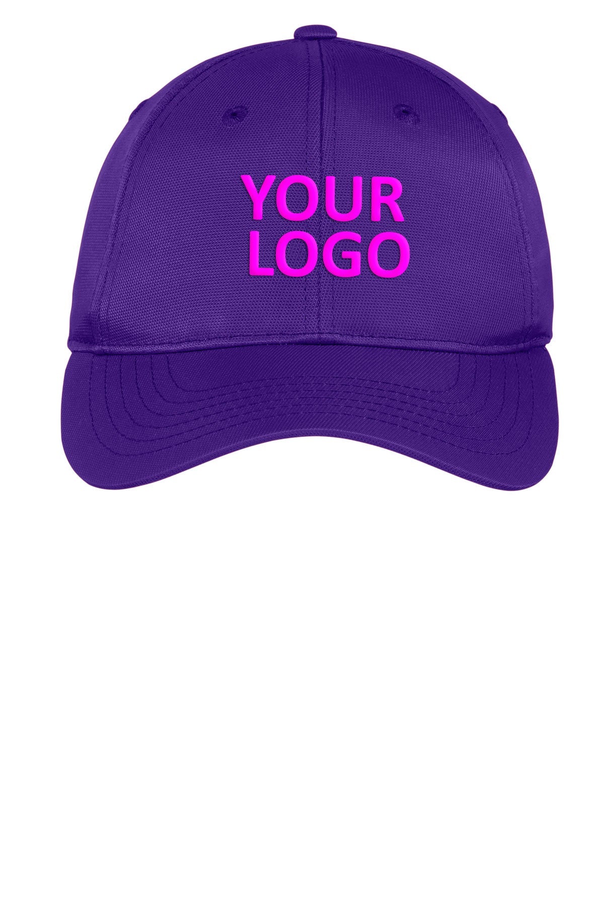 Sport-Tek Dry Zone Customized Nylon Caps, Purple