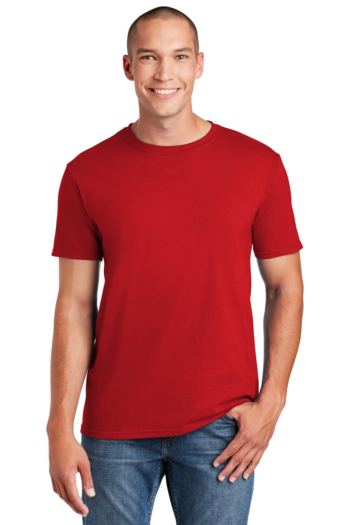 gildan softstyle t shirt 64000 cherry red