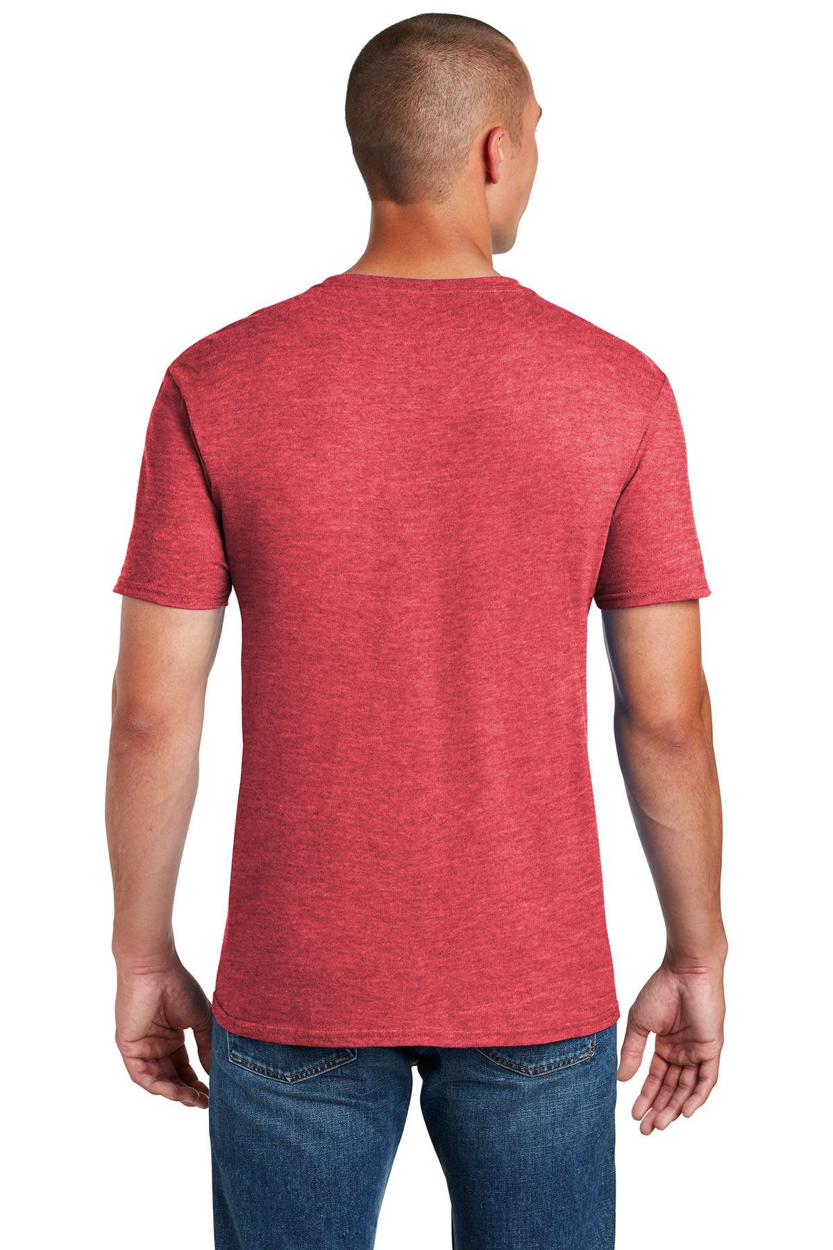 gildan softstyle t shirt 64000 heather red