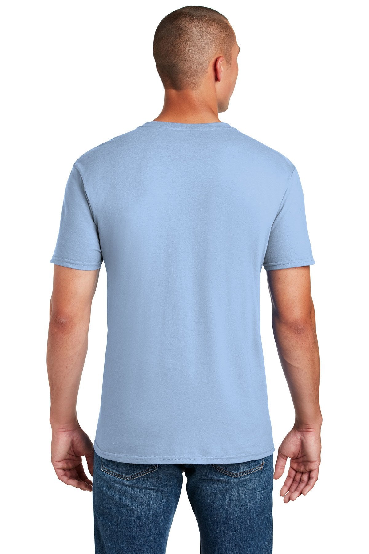 gildan softstyle t shirt 64000 light blue