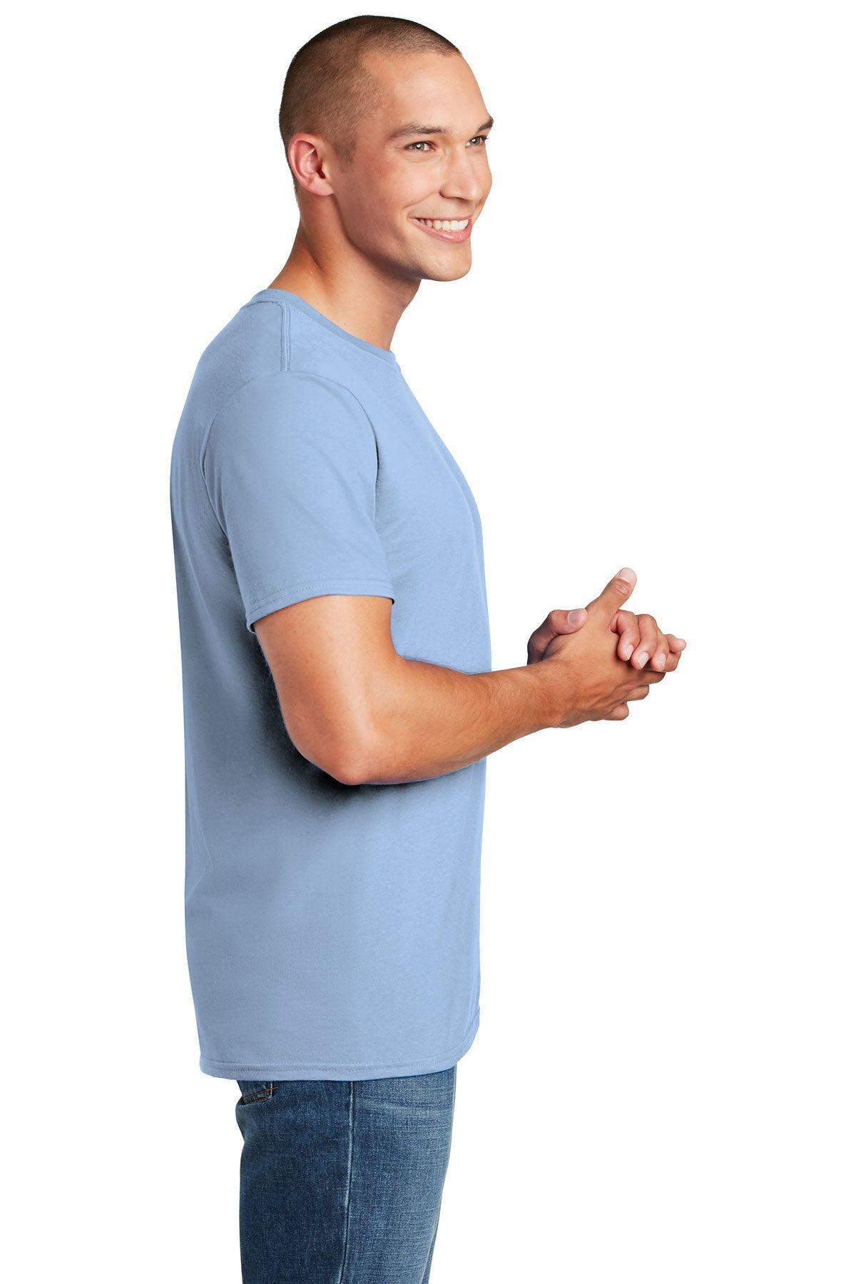 gildan softstyle t shirt 64000 light blue