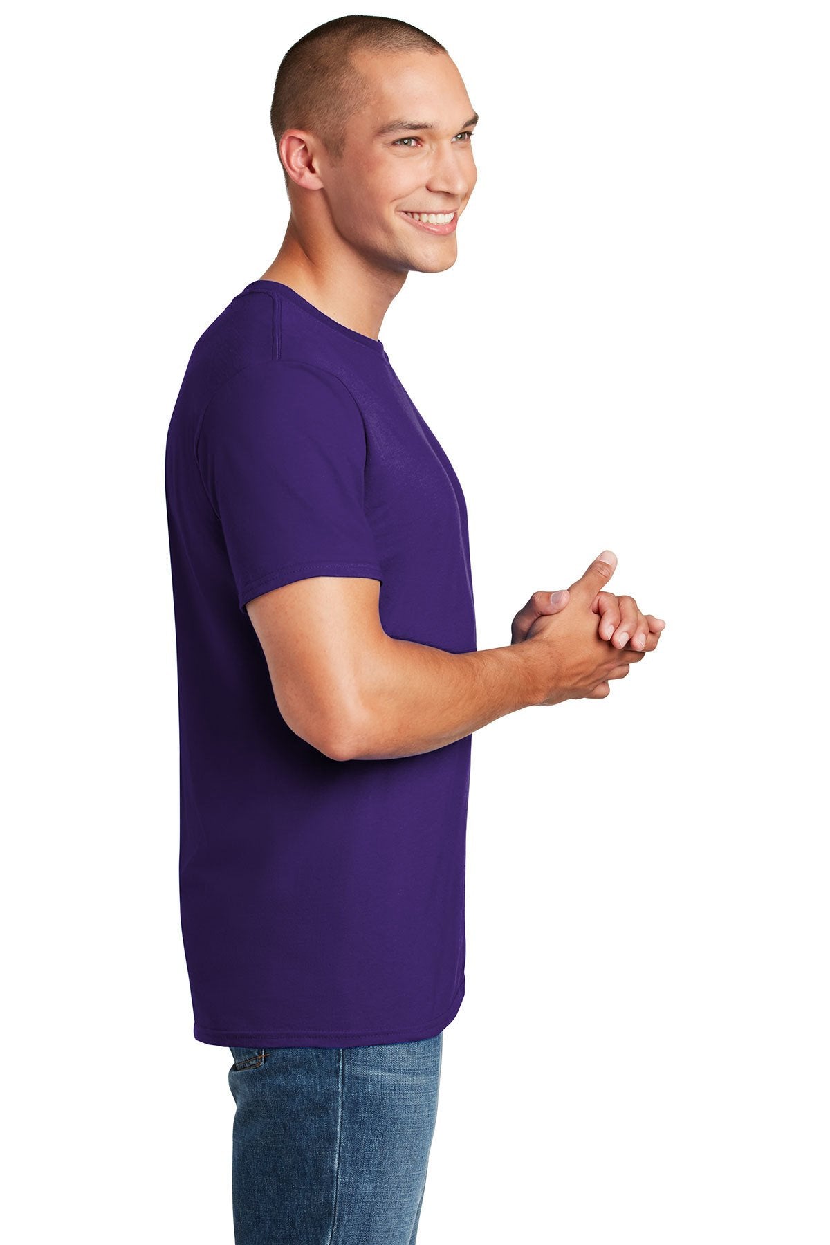 gildan softstyle t shirt 64000 purple