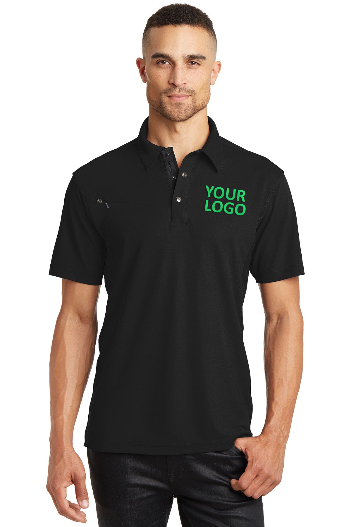 OGIO Blacktop/Blacktop OG102 polo shirts with custom logo