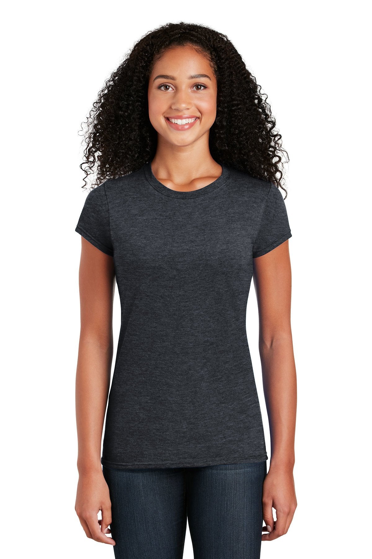 gildan softstyle ladies t shirt 64000l dark heather