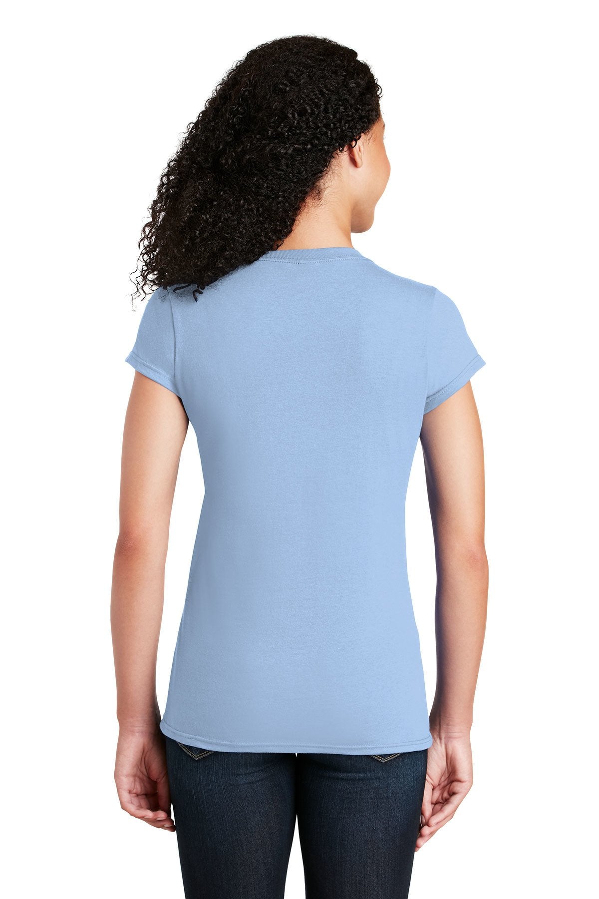 gildan softstyle ladies t shirt 64000l light blue