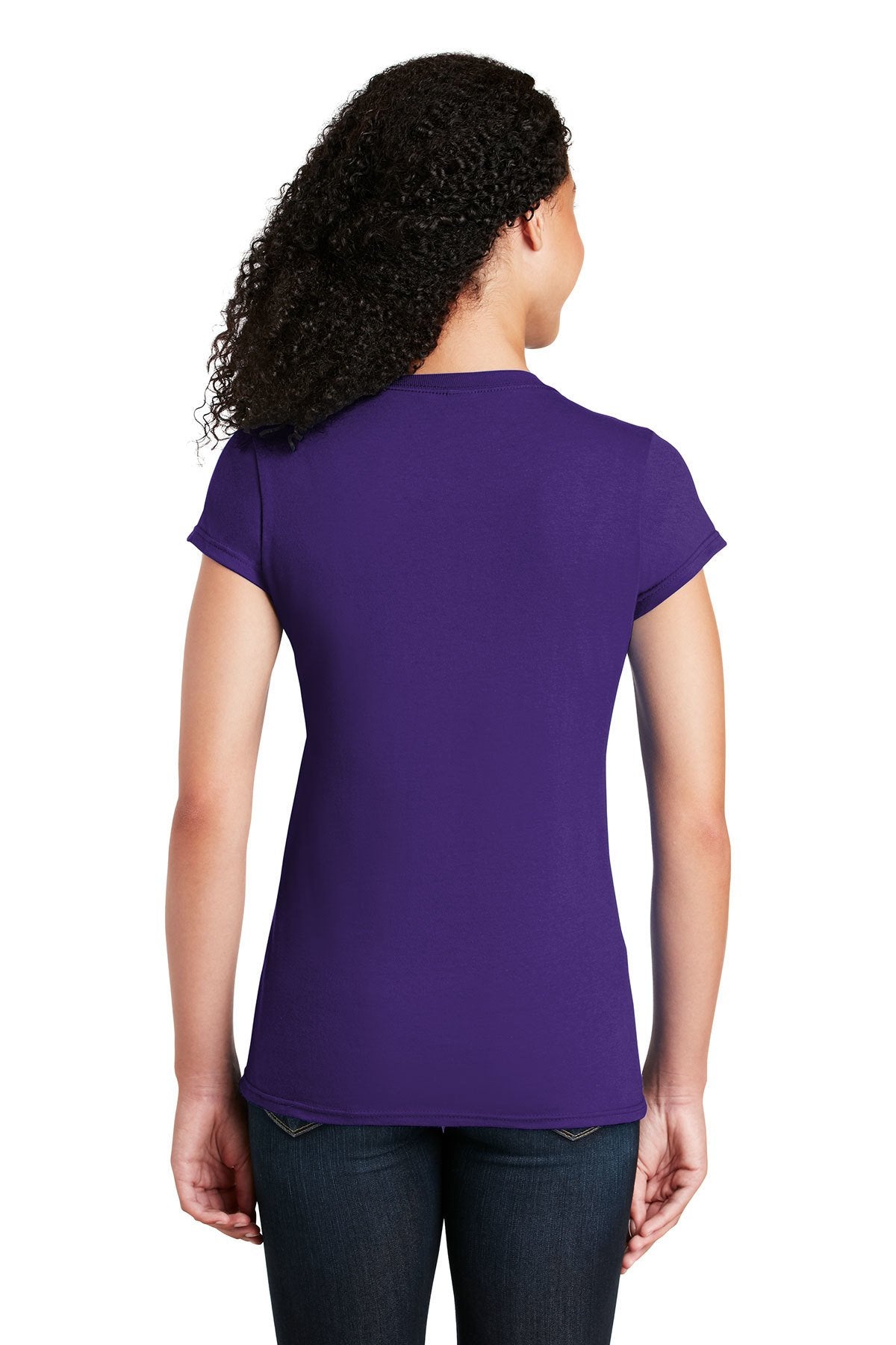 gildan softstyle ladies t shirt 64000l purple