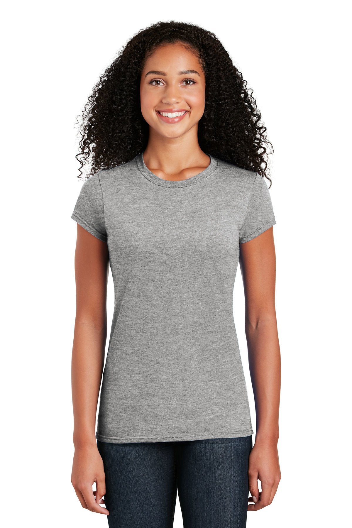 gildan softstyle ladies t shirt 64000l sport grey