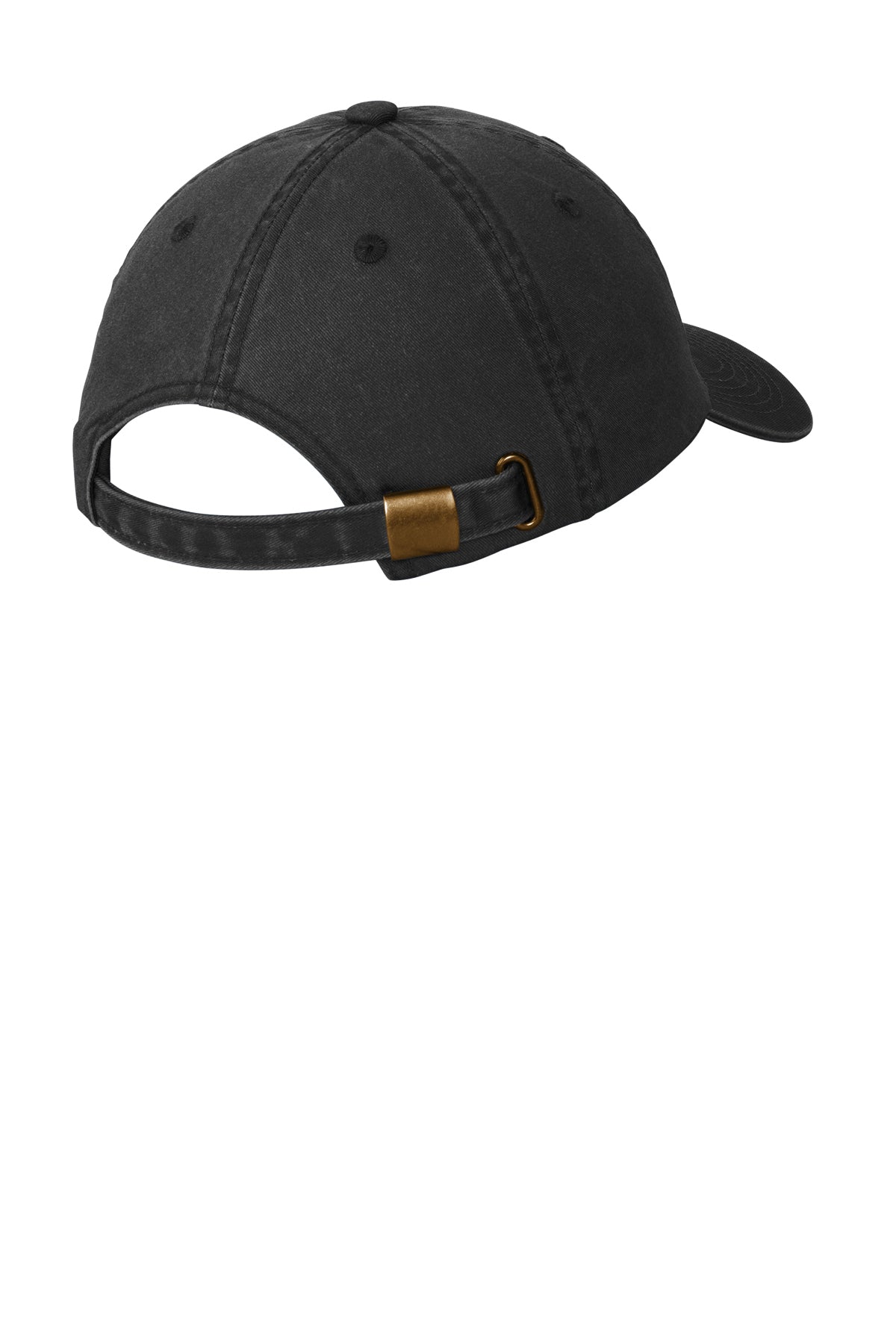 Port Authority Garment-Washed Custom Caps, Black