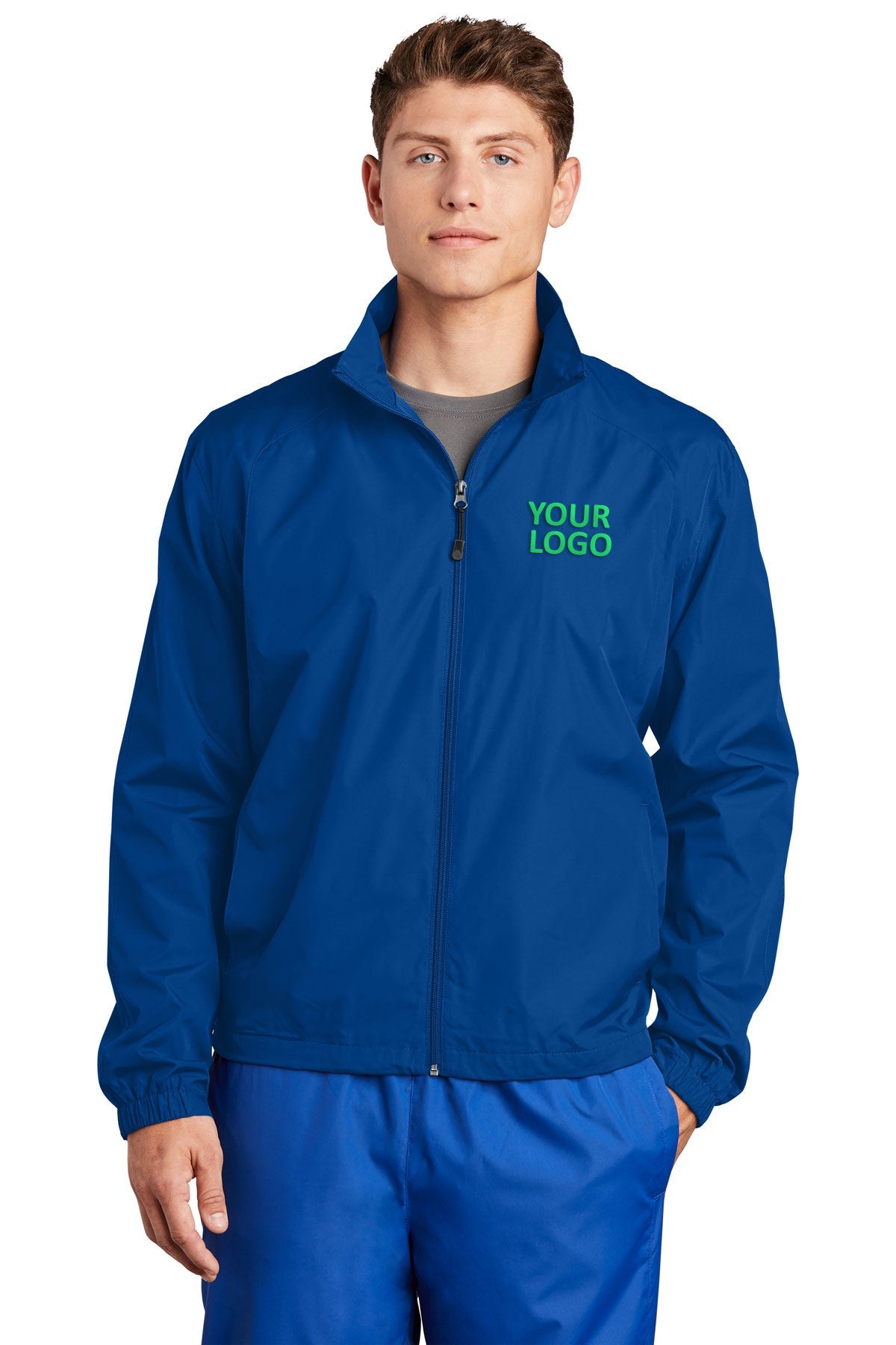 Sport-Tek True Royal JST70 company embroidered jackets