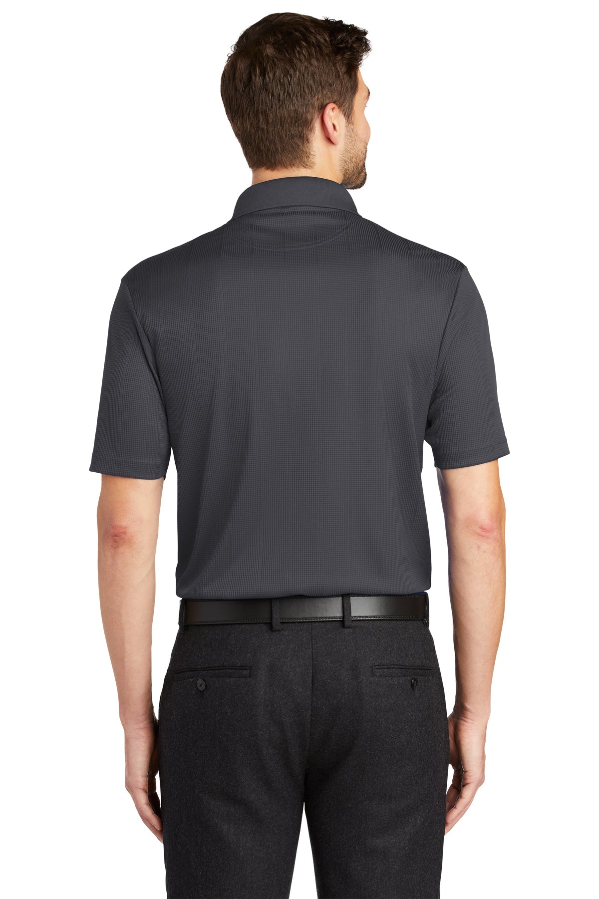 port authority_k528 _grey smoke_company_logo_polos