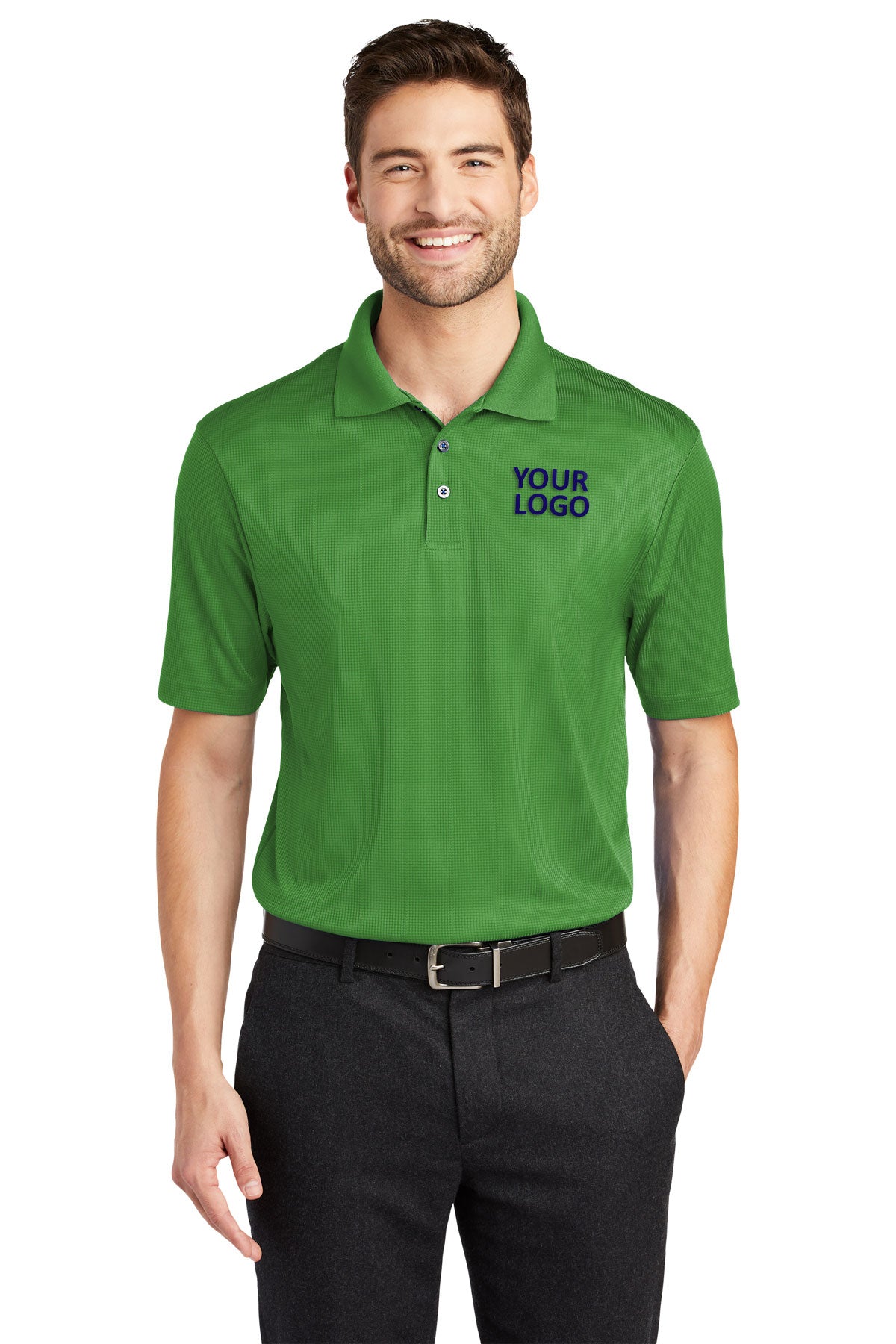 port authority vine green k528 work polo shirts with logo