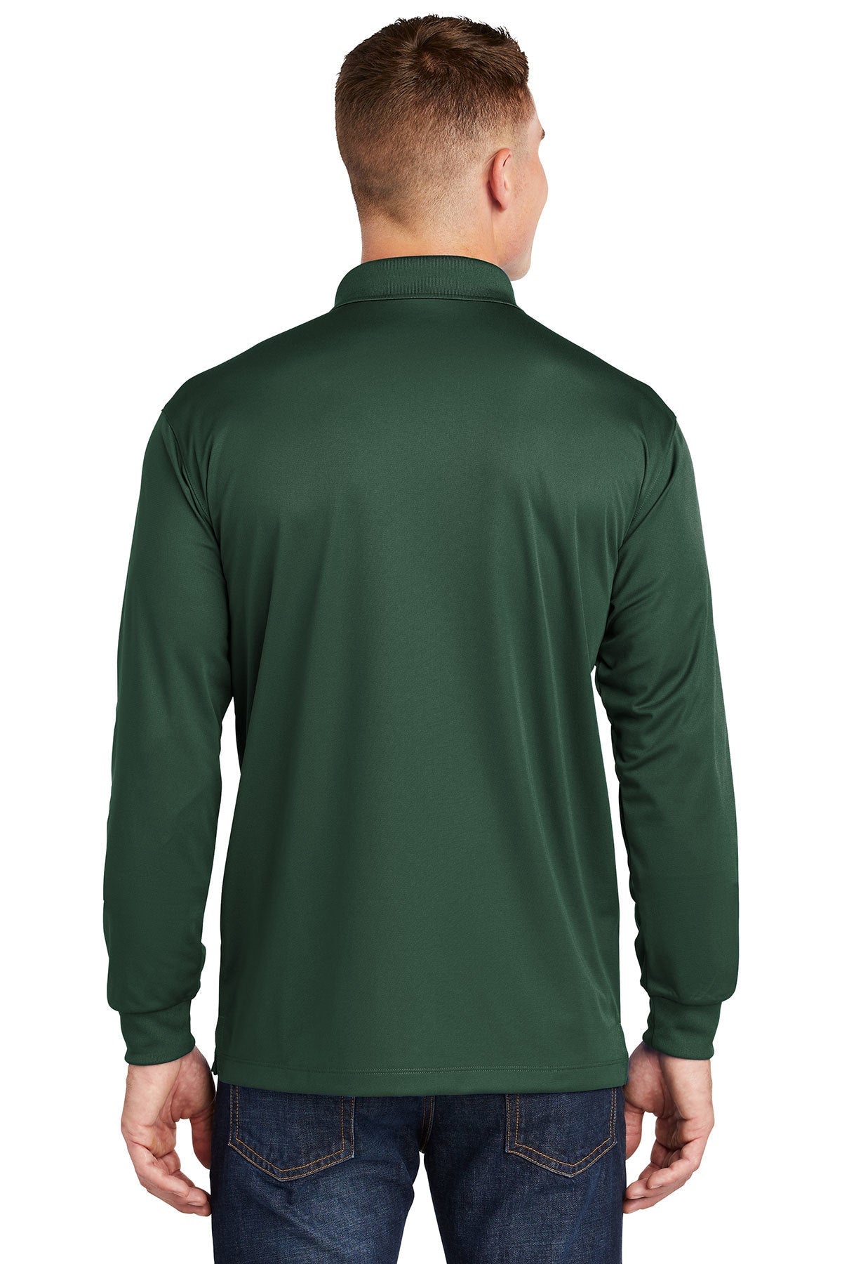 sport-tek_st657 _forest green_company_logo_polos