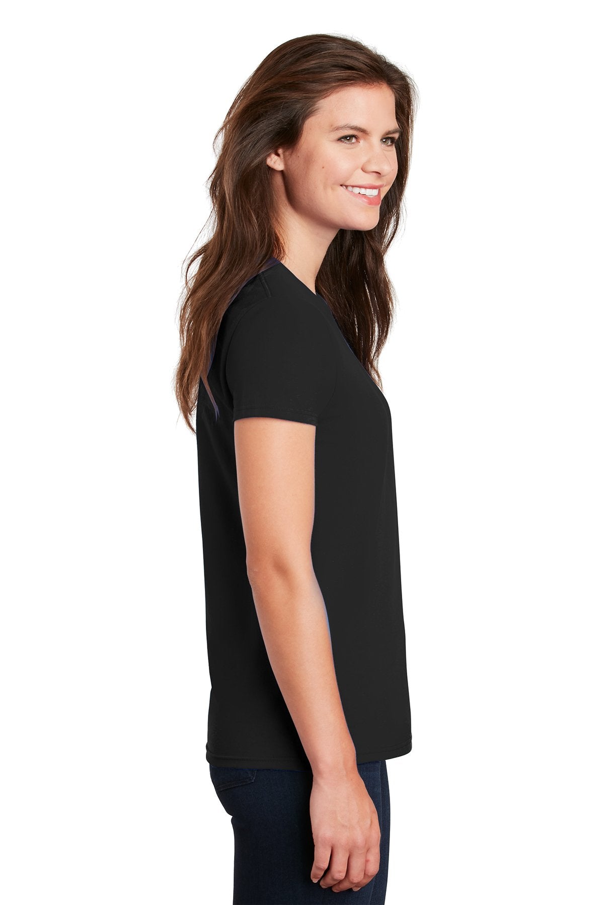 gildan ladies ultra cotton t shirt 2000l black