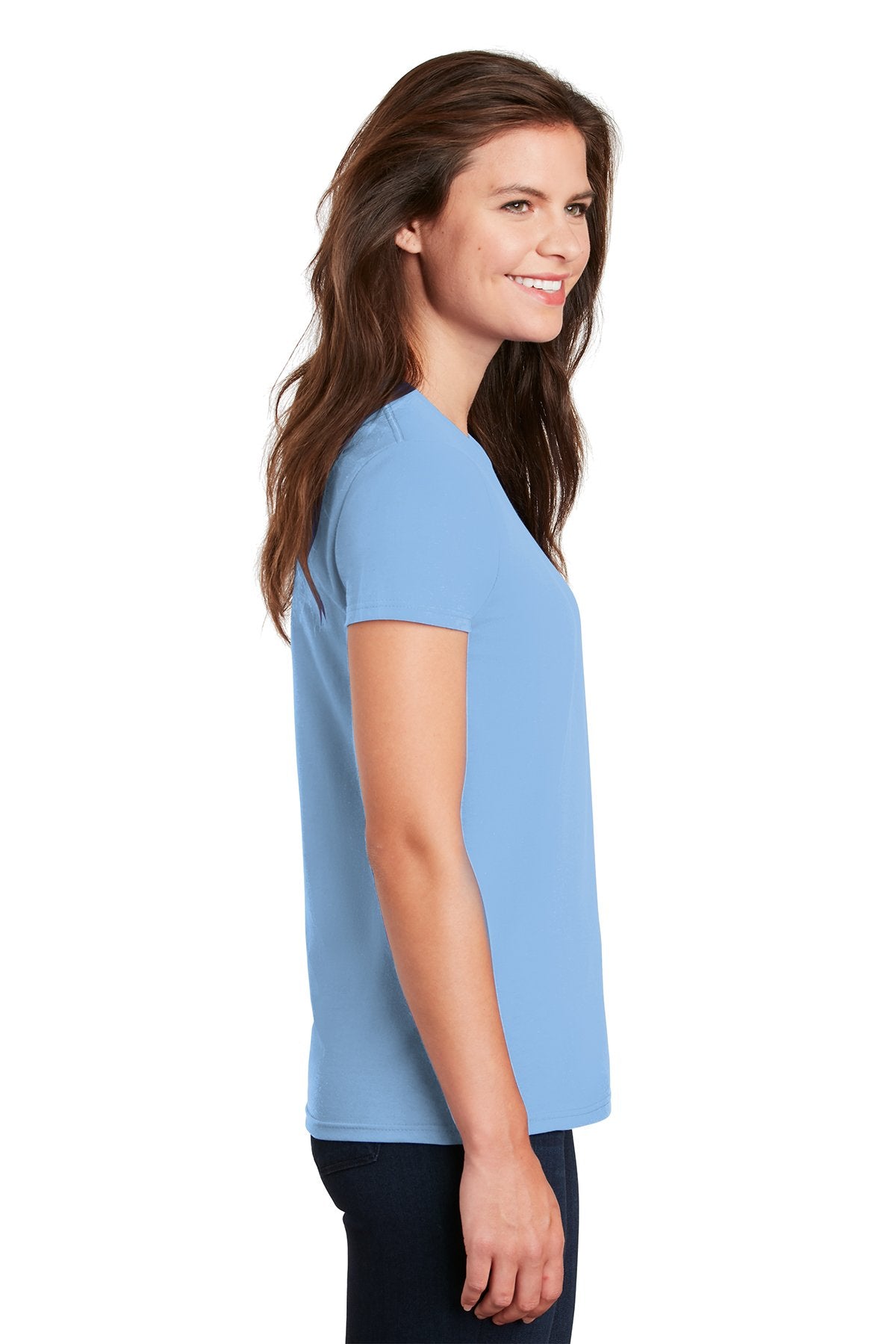 gildan ladies ultra cotton t shirt 2000l light blue