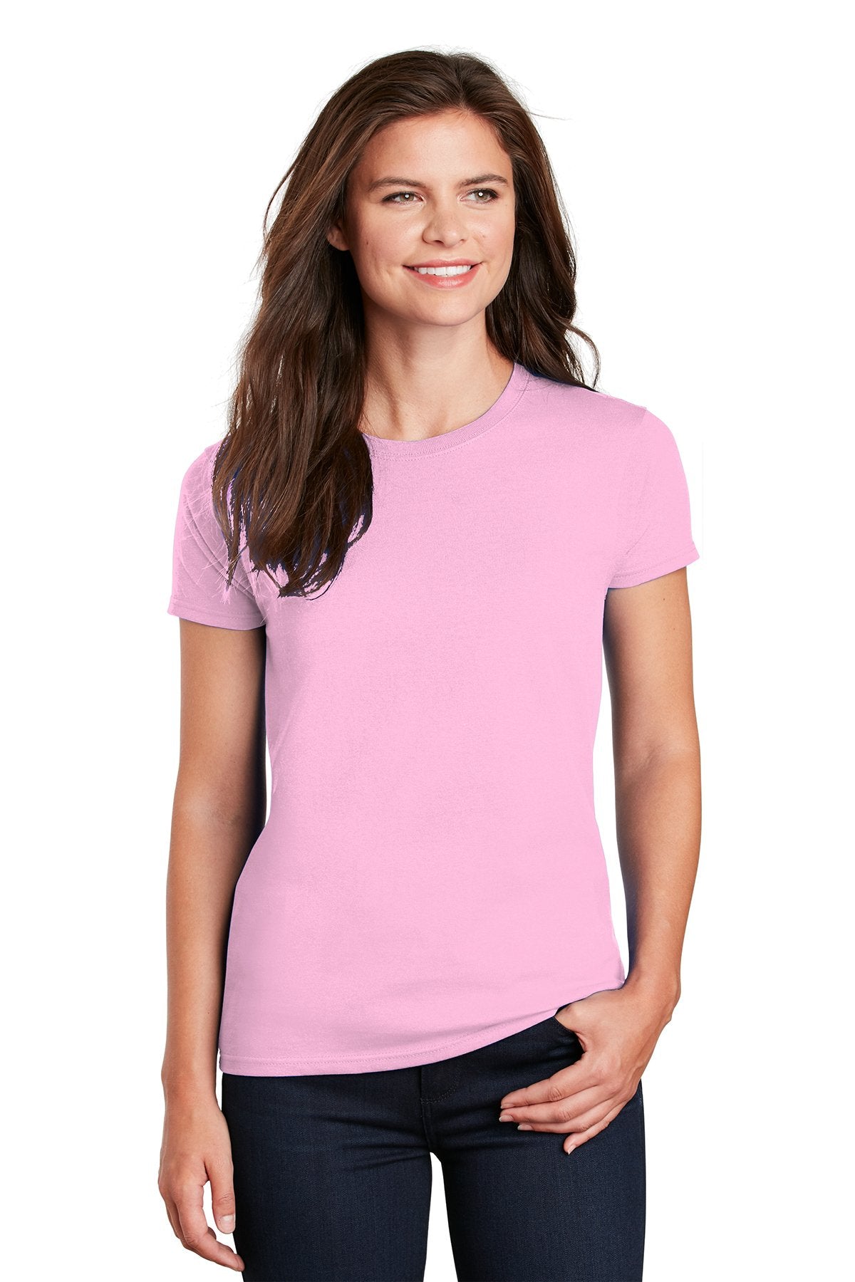 gildan ladies ultra cotton t shirt 2000l light pink