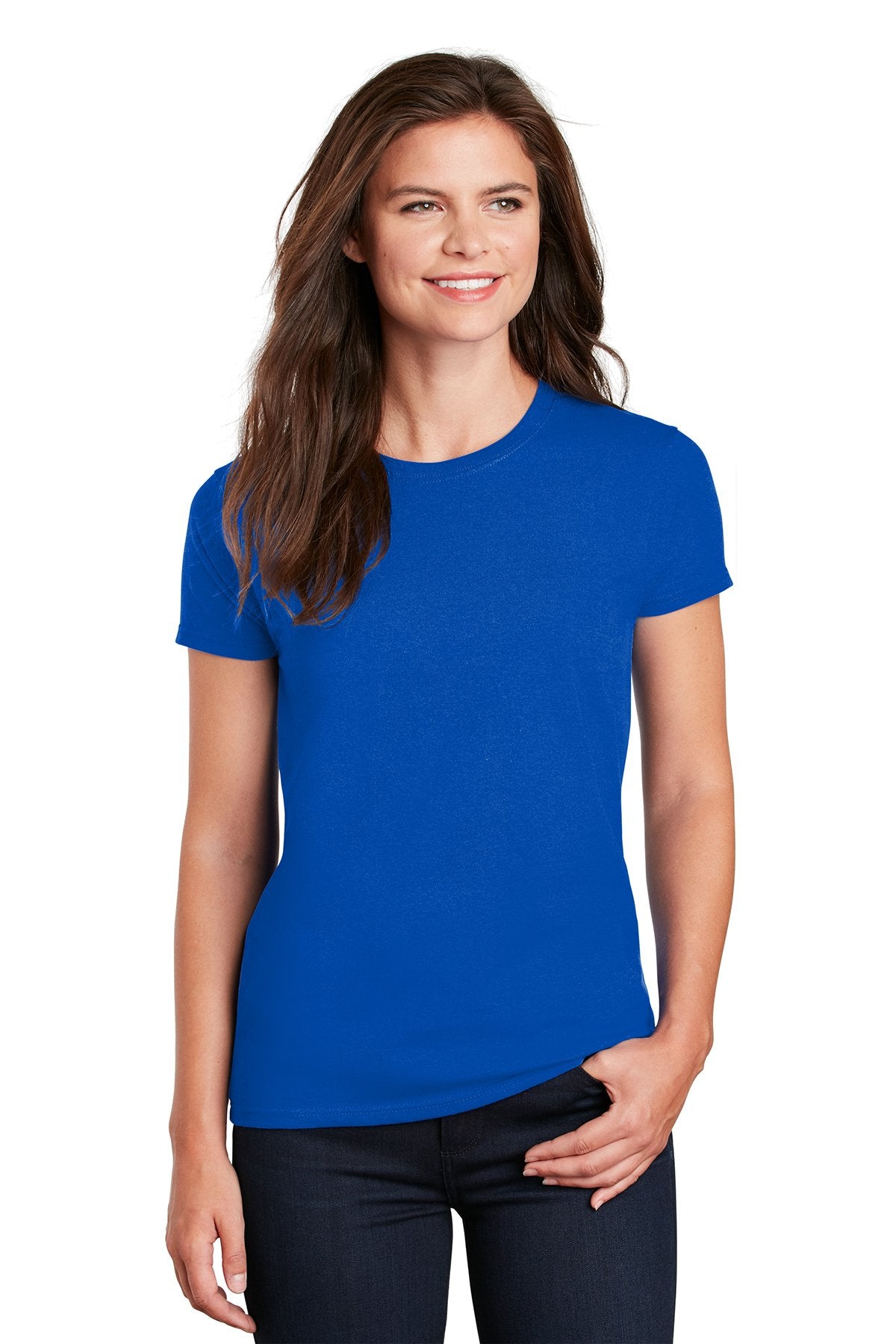 gildan ladies ultra cotton t shirt 2000l royal