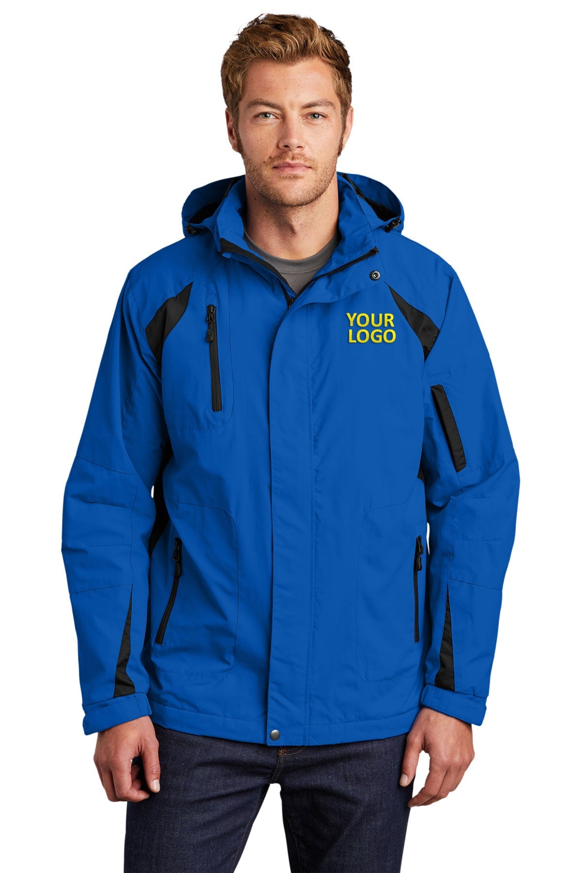 Port Authority Snorkel Blue/ Black J304 promotional jackets company logo