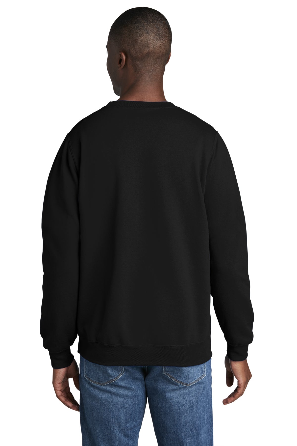 port & company_pc78 _jet black_company_logo_sweatshirts