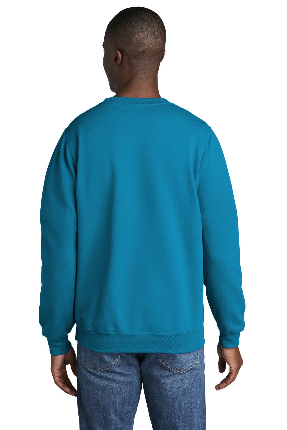 port & company_pc78 _neon blue_company_logo_sweatshirts