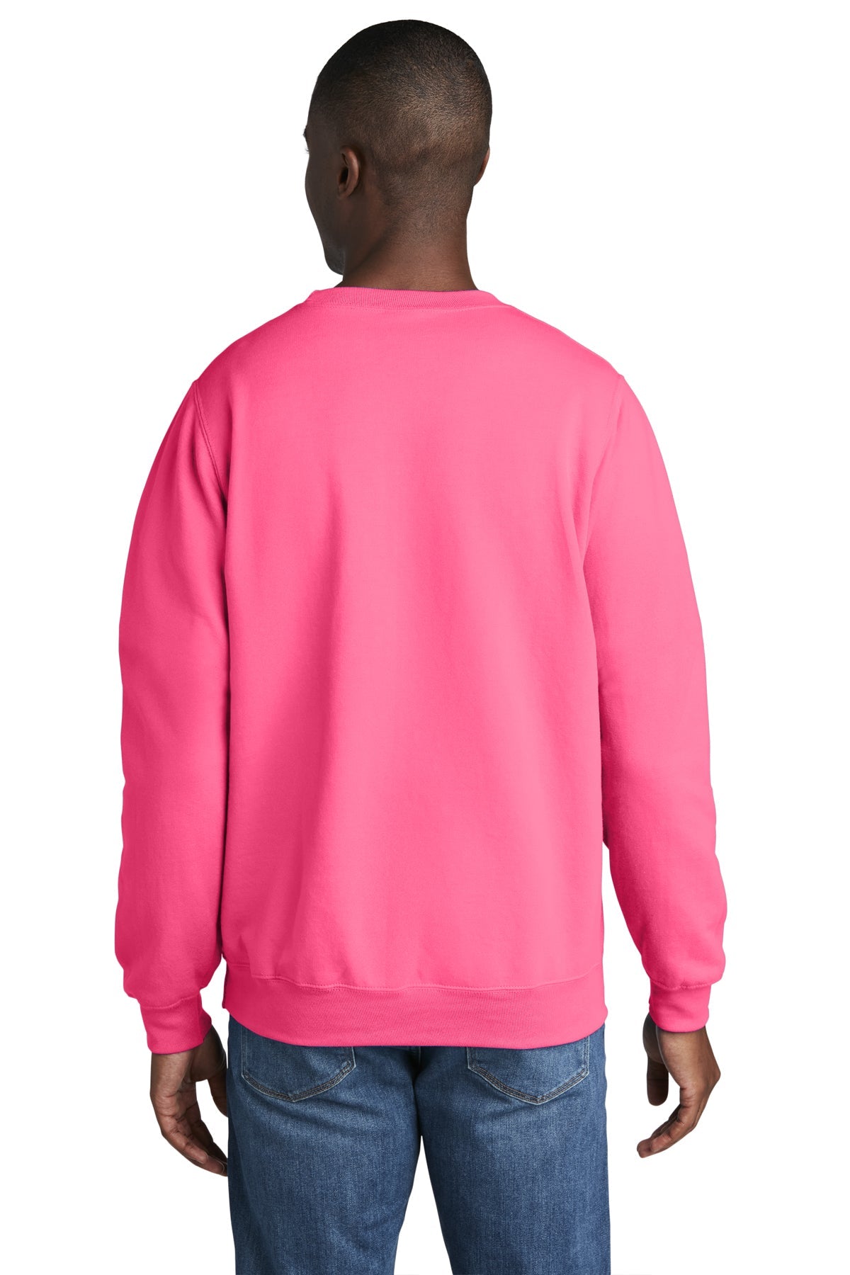 port & company_pc78 _neon pink_company_logo_sweatshirts