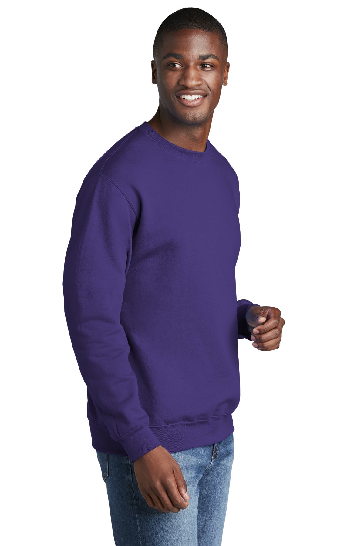 Branded Port Company Core Fleece Sweatshirt Purple