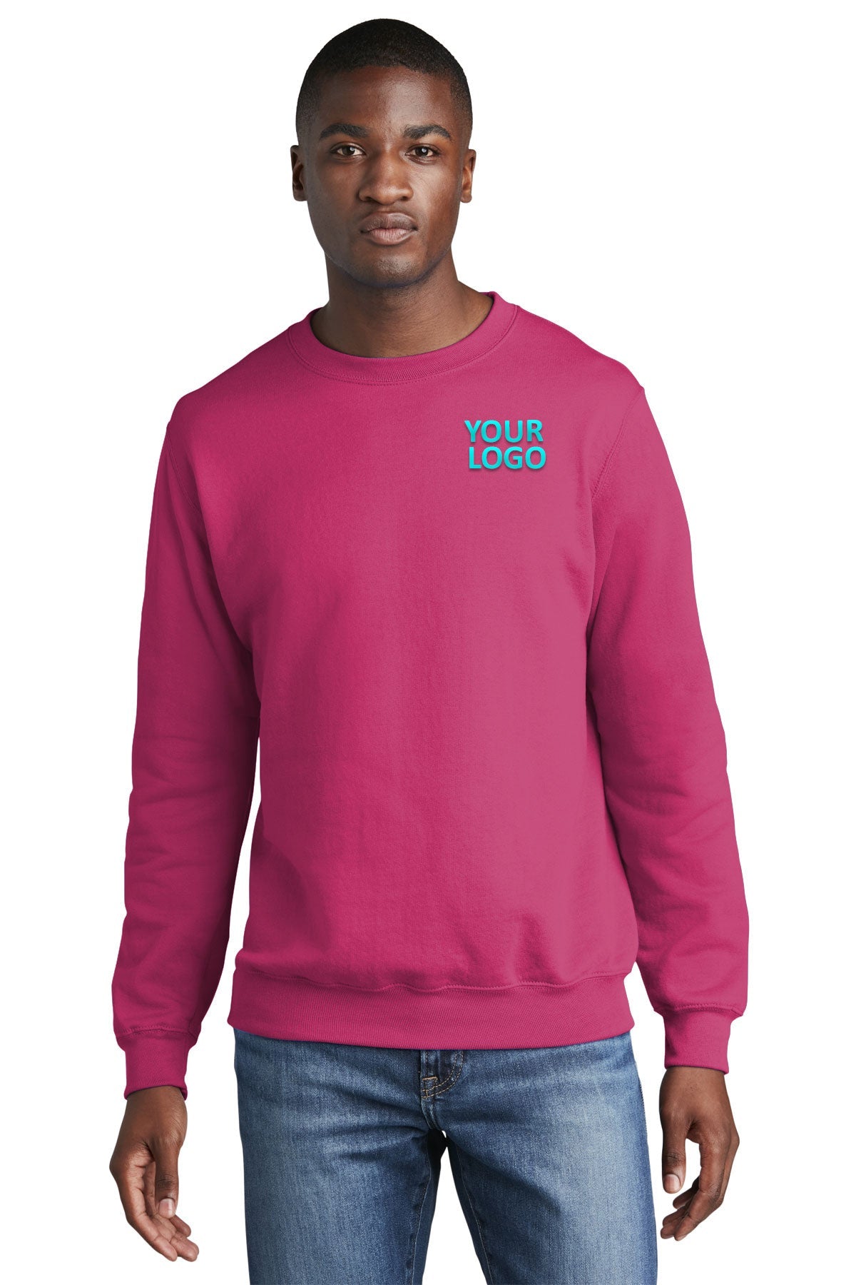 port & company sangria pc78 company sweatshirts embroidered